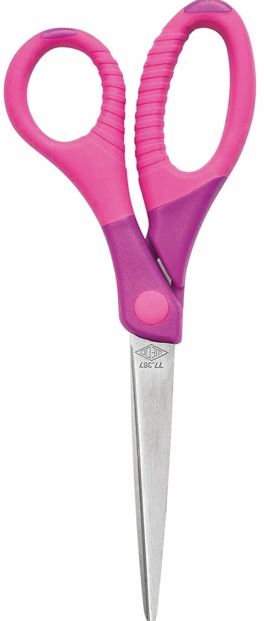 Wedo 77 3609 - Forbici Gripy "Hobby" da 17,5 cm, colore: Rosa