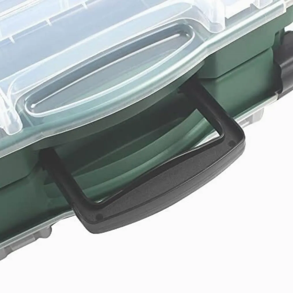 Cassetta Pesca Porta Accessori Scatola Per Attrezzi Da Pesca, Doppia Faccia, Quattro Strati, Multifunzionale, Accessori Esche, Scatole Riporre Gli Ami Valigetta Pesca Portatile