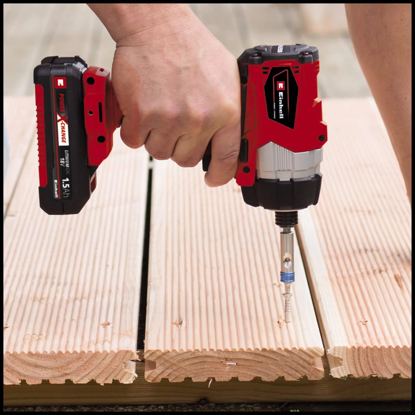 Einhell Avvitatore a impulsi a batteria TP-CI 18 Li Brushless-Solo Power X-Change (18V, motore brushless, giri al min. 0-2900, torsione 180Nm, attacco bits esagonale, senza batteria e caricabatteria)