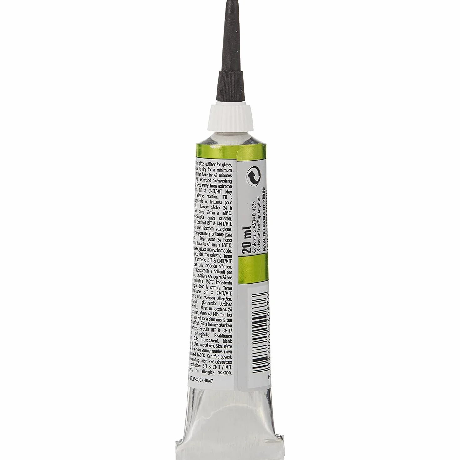 Pebeo - Vitrea 160 - Colore ad Acqua per Vetro, Porcellana, Metallo, Ceramica - Tubo da 20 ml, Perla