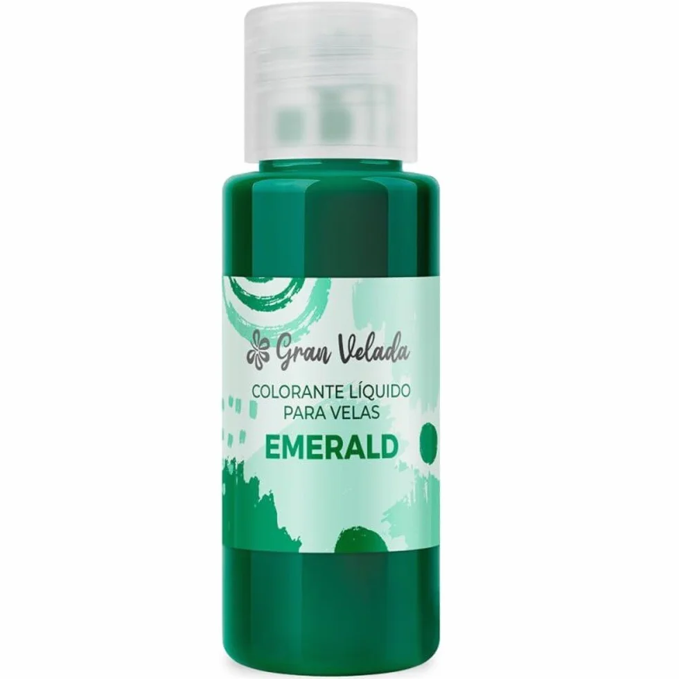 Colorante Liquido Candele Emerald 50 ml | Facile da usare, concentrato e conveniente | colorante verde per paraffina | Crea candele naturali di prosperità | 30 ml