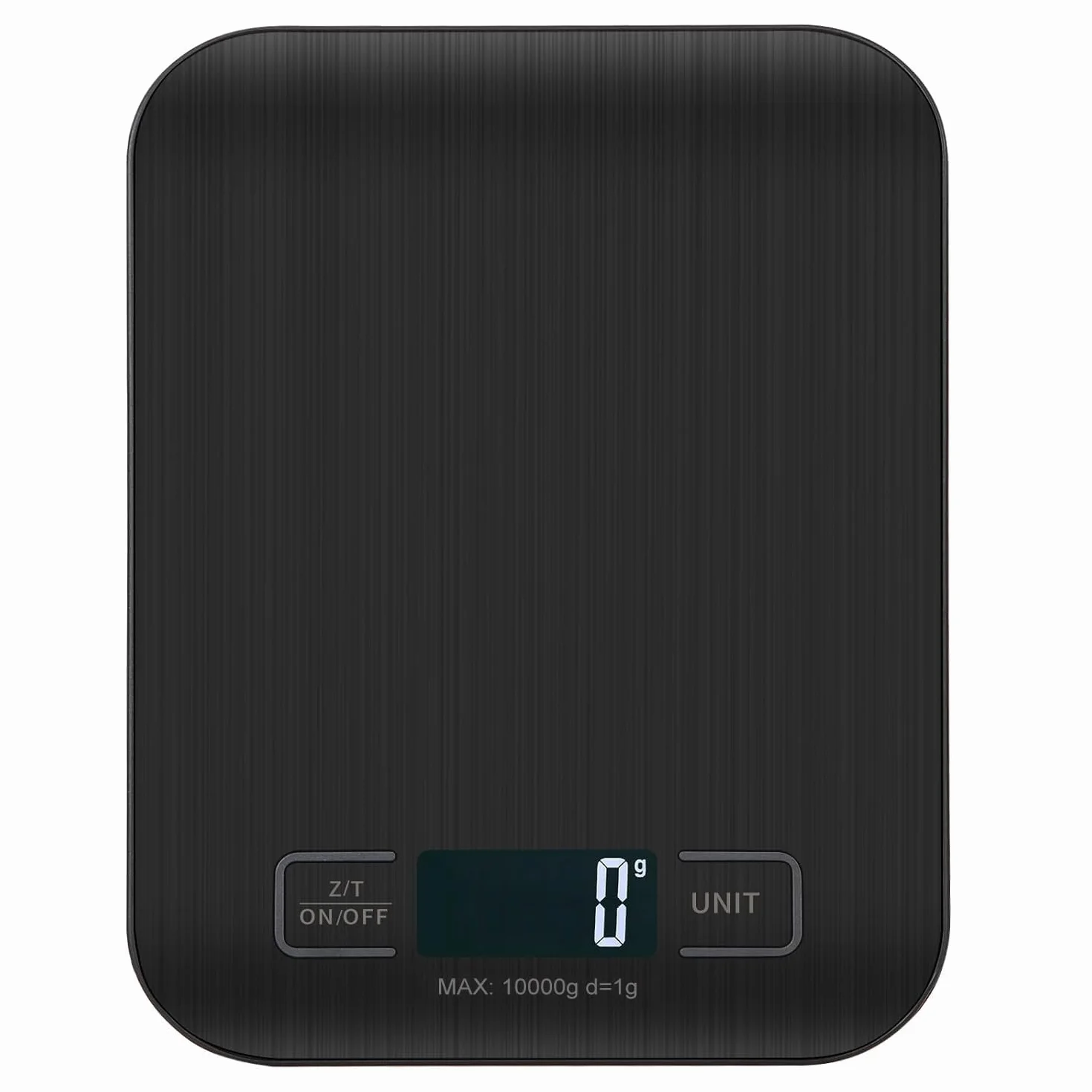 Bilancia Da Cucina Digitale 10 kg Acciaio Inox Ultra Sottile Display LCD Funzione Tara