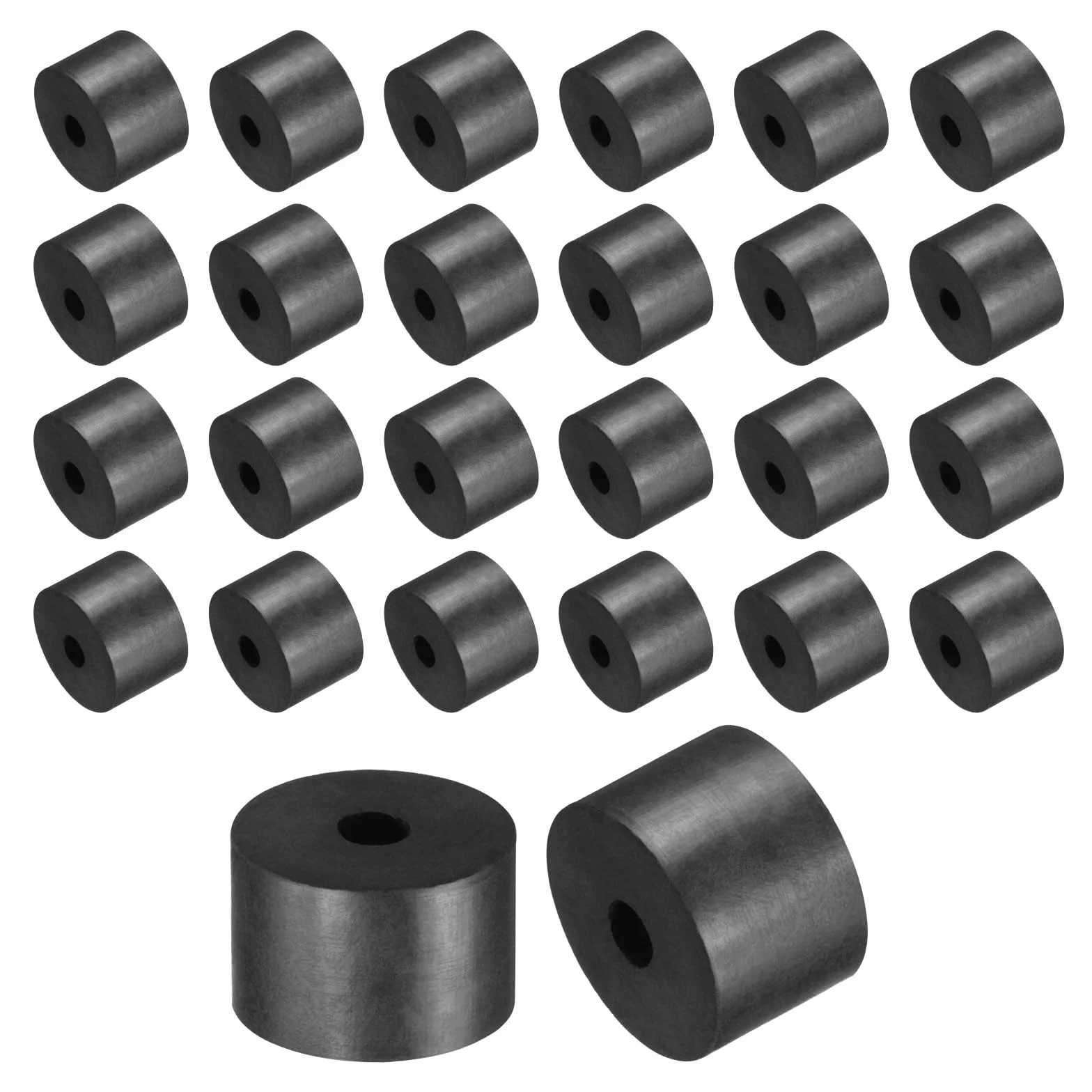 QUARKZMAN 60 Pz Distanziatore Rotondo Gomma, 12x3x8 mm (OD*ID*Spessore) Anello Rotondo Antivibrante Boccola In Gomma - Versatile per Edilizia, Automotive, Nautico e Elettrodomestici