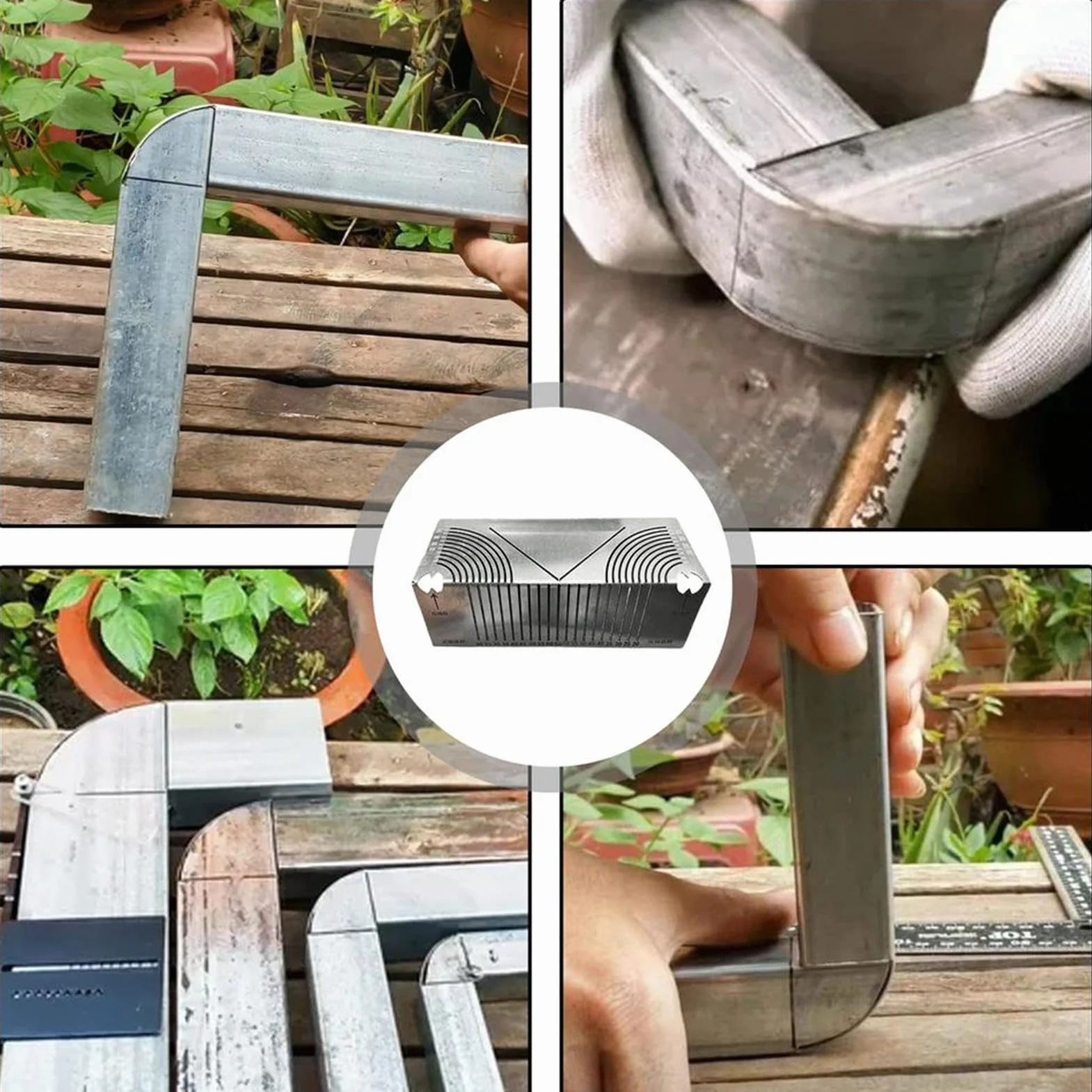 Square Tube Bending, Arc Scriber Tool, Metal Scriber Tool, Tube Marking Tool, Multi-Functional Scribe for Square Tube Bend Marking, Ideal for Craftsmen and Engineers Bending and Metal Marking