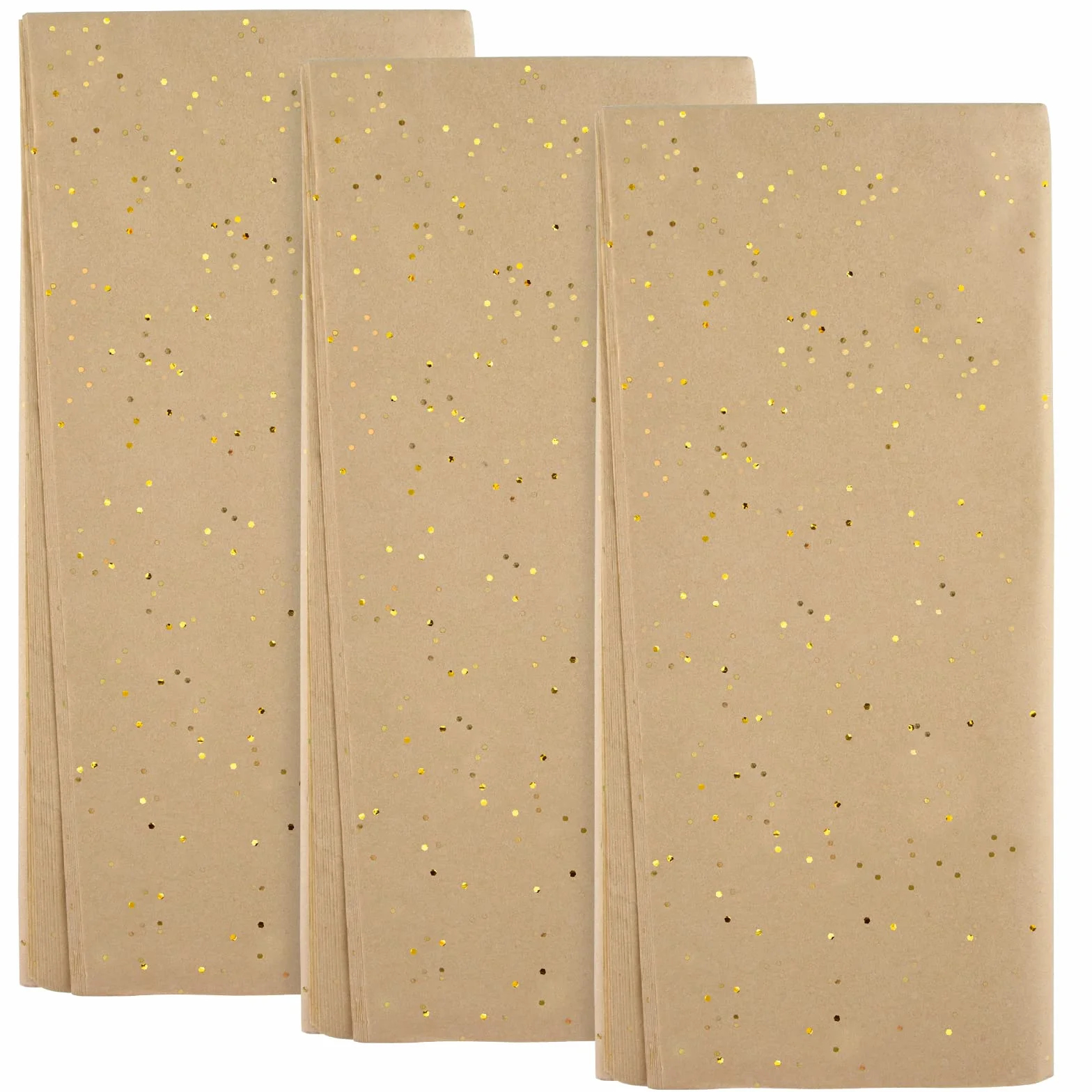 ASTARON Carta Velina Glitterata per Incartare 50x66cm, Carta Glitterata Fogli di Carta Velina Marrone per Confezioni Bouquet Natale Compleanno Confezioni Regalo Artigianato Forniture 10 Fogli