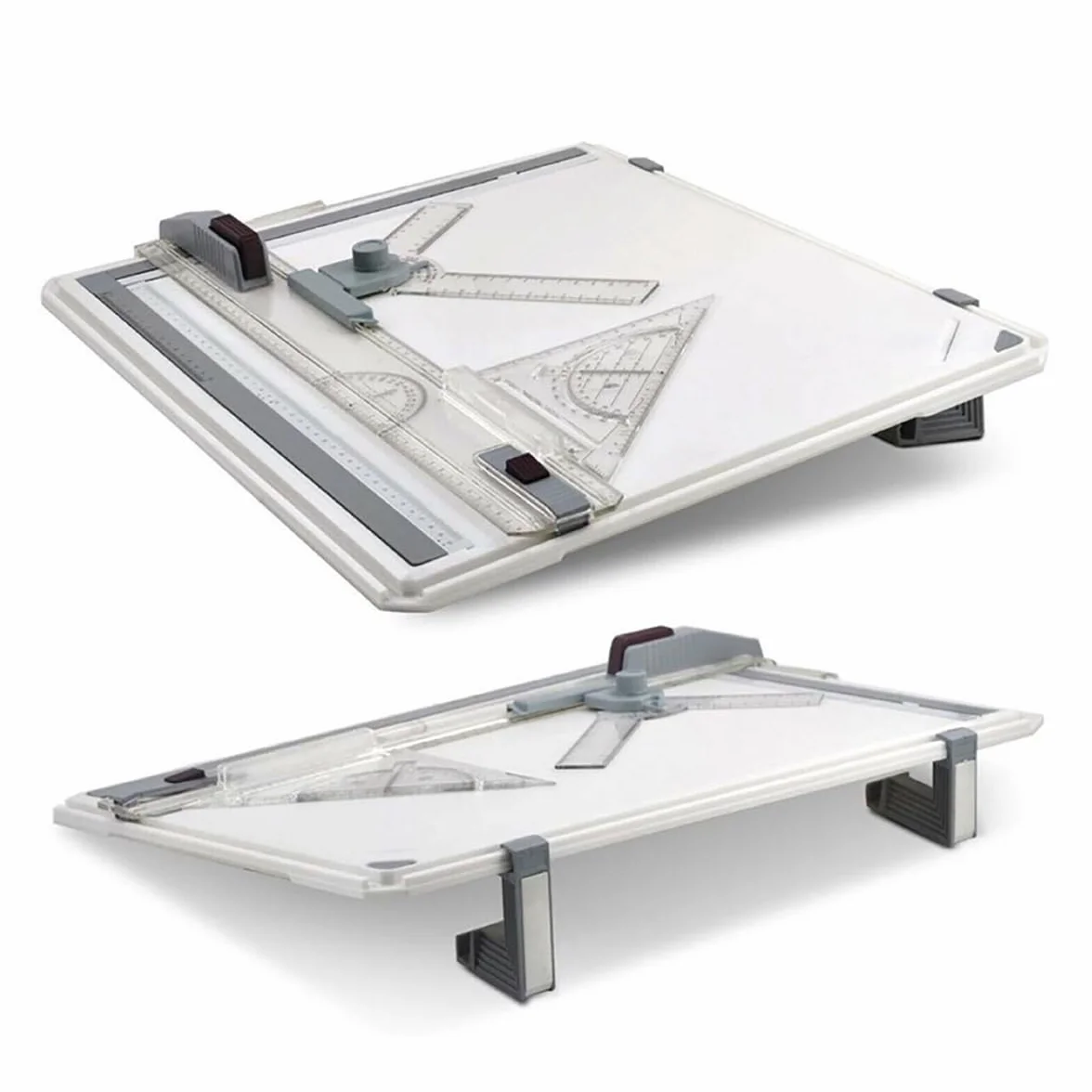 NEWFUN Lavagna da Disegno Professionale,Rapid Drawing Board per Tavolo da Disegno A3，Avolo da Disegno Multifunzionale per il Disegno Tecnico, Binario per il Disegno Parallelo, Angolo Regolabile