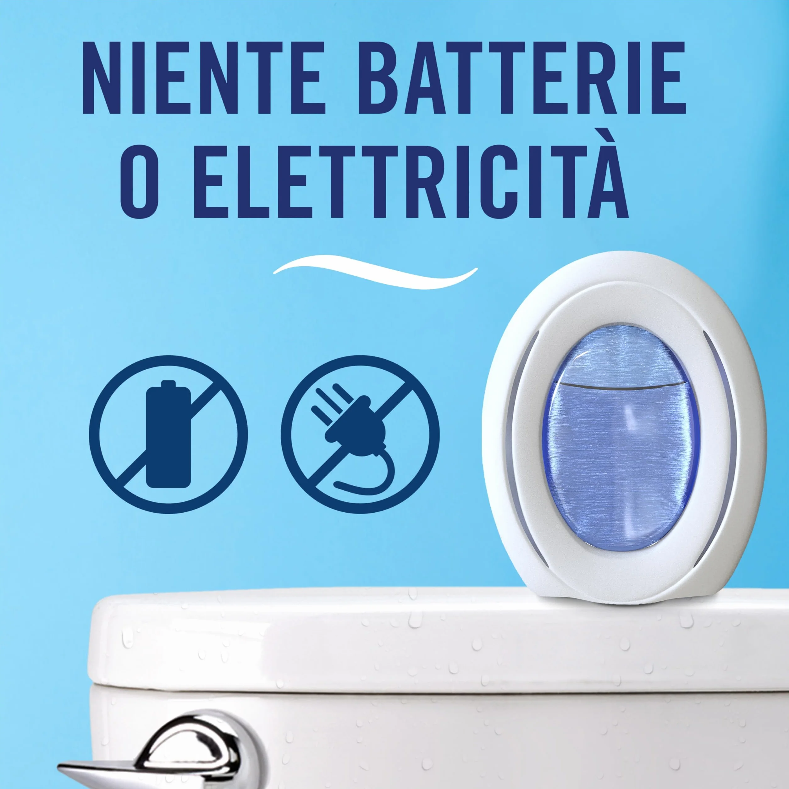 Ambi Pur Bagno Profumatore Per Ambienti, 8 Profumatori Bagno, Fragranza Brezza di Capri, Diffusore Ambiente Con Tecnologia Elimina Odori, Durata Fino a 50 Giorni Per Profumatore