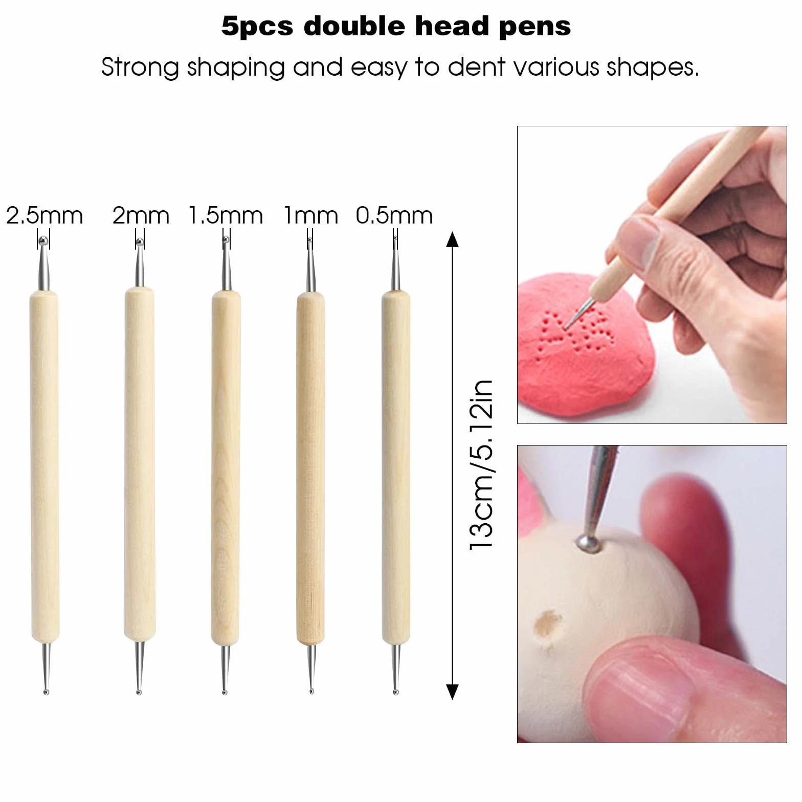 Attrezzi Ceramica, 42 Pezzi Kit Argilla Da Modellare,Attrezzi Scultura,Ceramiche Di Attrezzi Sculpting Tool Con Borsa Per La Conservazione Per l'Argilla, La Scultura e l'Artigianato
