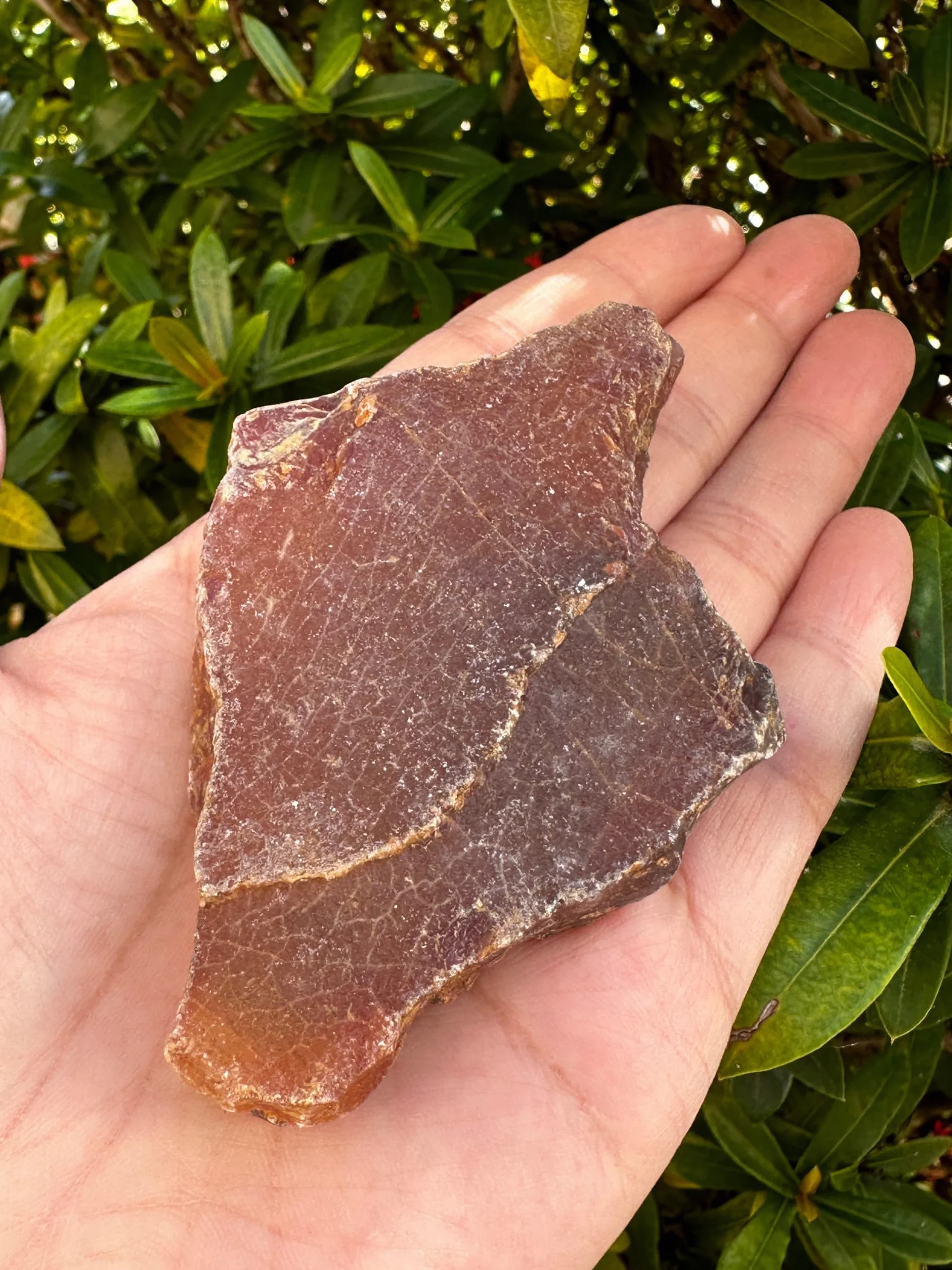 Corniola grezza grande, pietra corniola naturale, 1 pezzo