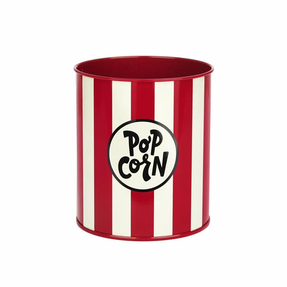 Balvi Portamatite Popcorn Rosso e Beige Metallo