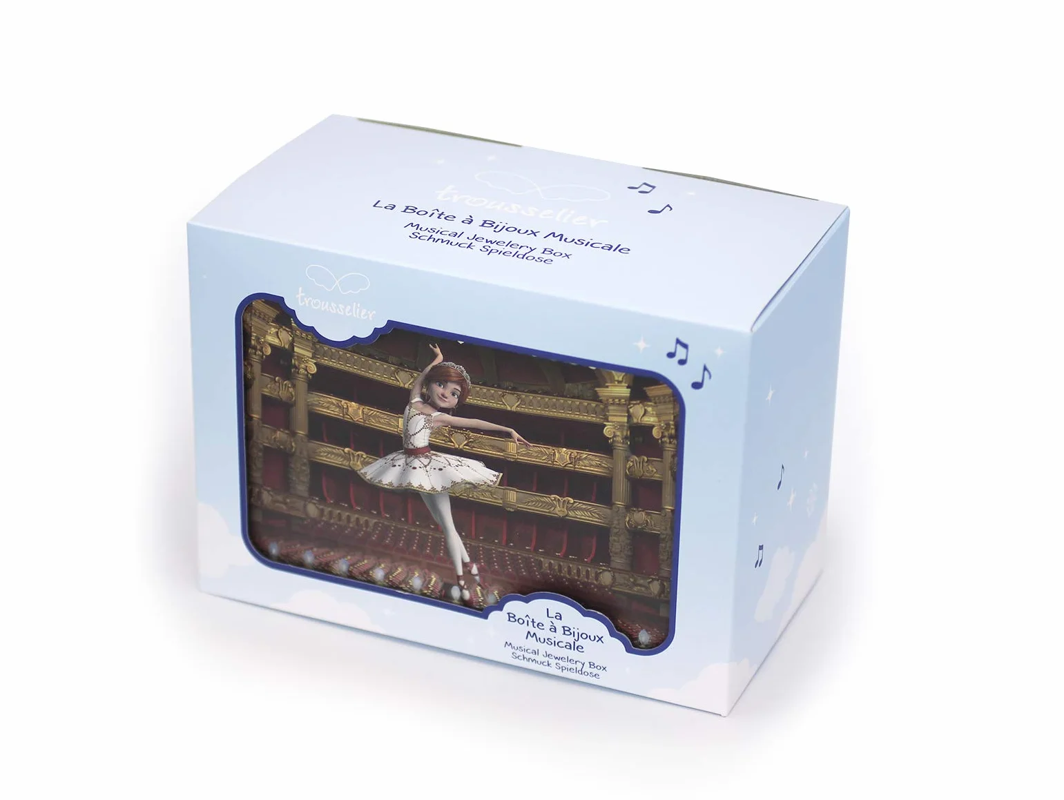 Trousselier Ballerina Cofanetto Musicale Fosforescente 10 x 11.5 x 10 cm Multicolore