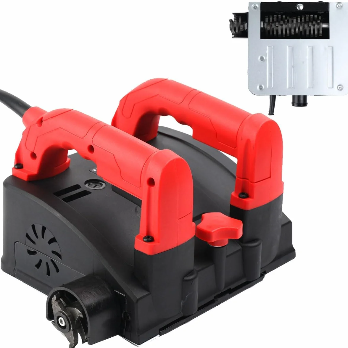 Fresa per calcestruzzo, 1200 W, fresa a rulli per la ristrutturazione, fresa elettrica da parete, professionale, per calcestruzzo, per la ristrutturazione, 4000 giri/min, 1-4 mm