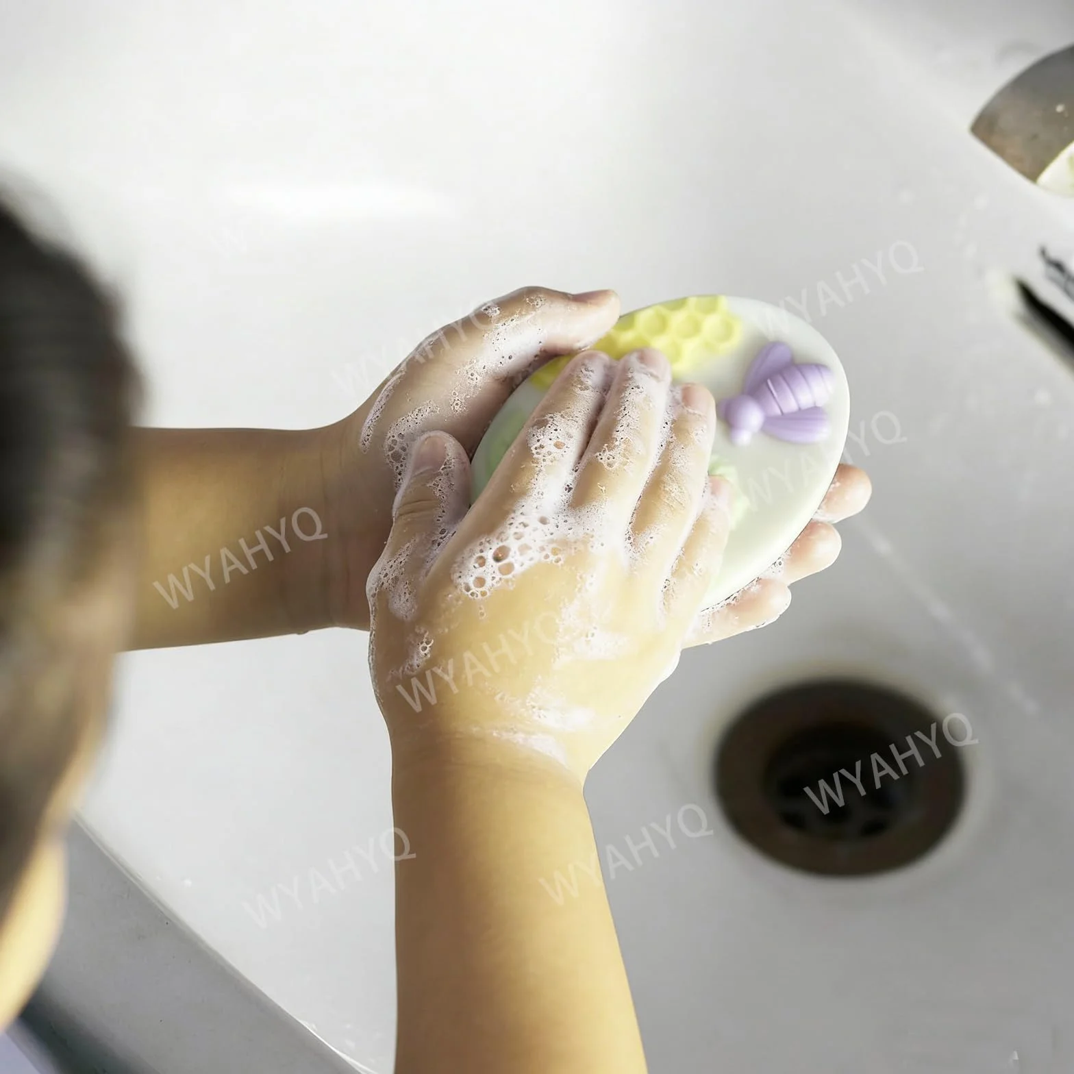 2Pezzi Stampo in silicone per sapone Stampi per sapone a forma di nido d'ape Losanga ovale da 6 pezzi