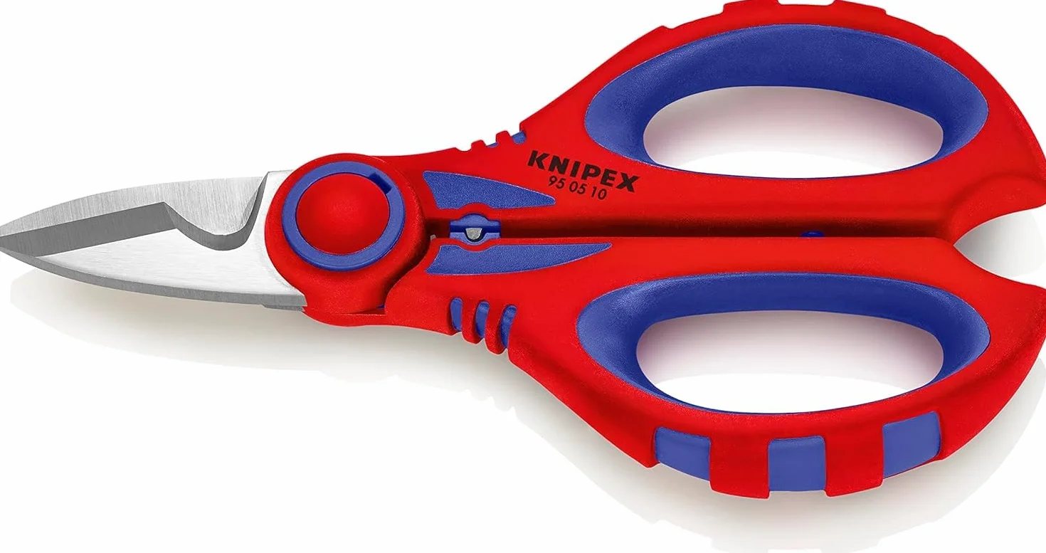 KNIPEX Forbici da elettricista rivestiti in materiale bicomponente, rinforzato in fibra di vetro 160 mm, 95 05 10 SB