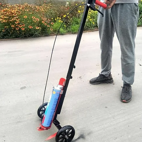 Marcatore automatico per vernice spray stradale, per linee rette, curve e cerchi, larghezza 5-15 cm, per strade, fabbriche, garage, stadi