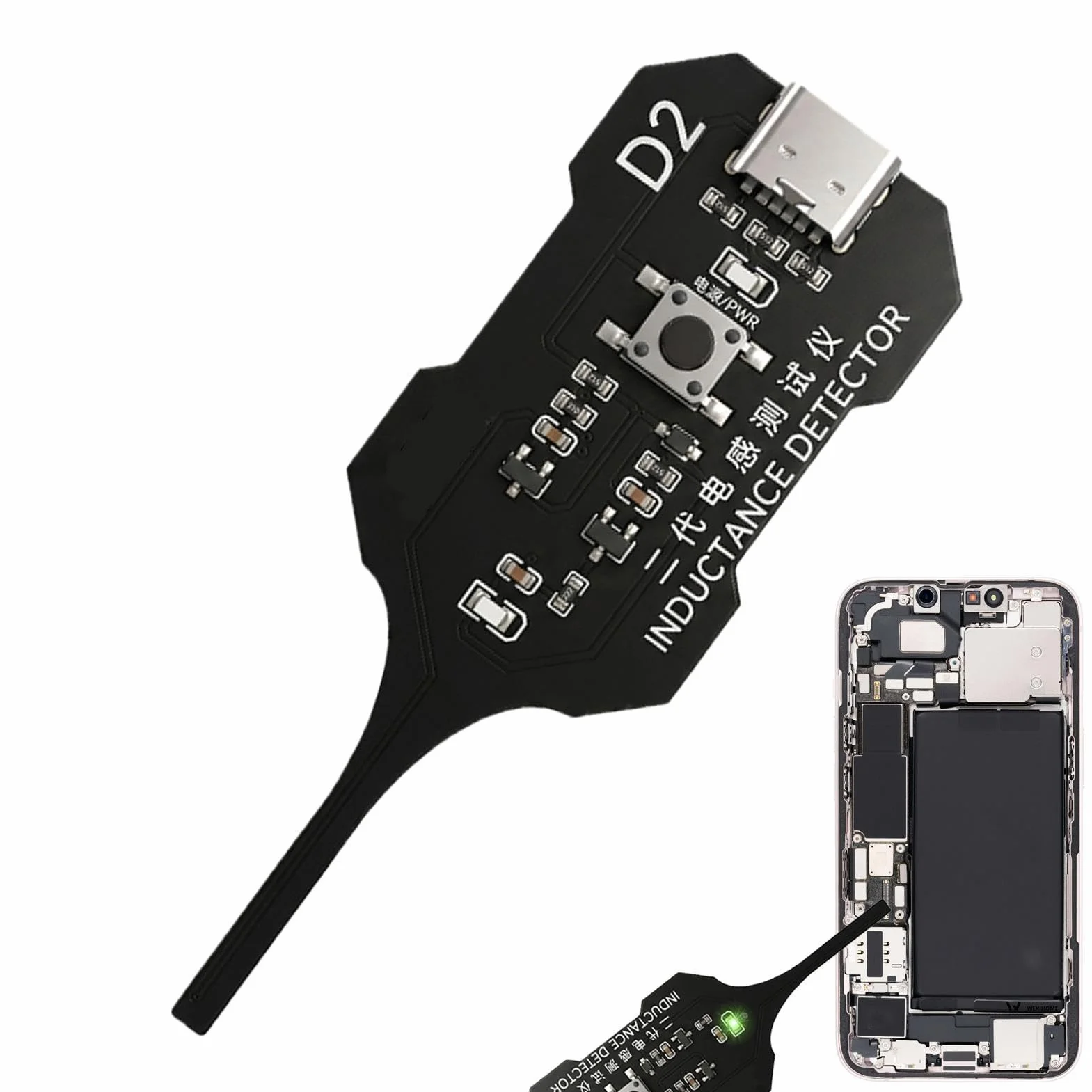 2.0 Tester Induttanza, Tester Per Induttanze, Testers Di Induttanza Elettromagnetica In Circuito, Localizza Rapidamente Il Punto Guasto, Facile Da Usare Per Professionisti E Hobbistis