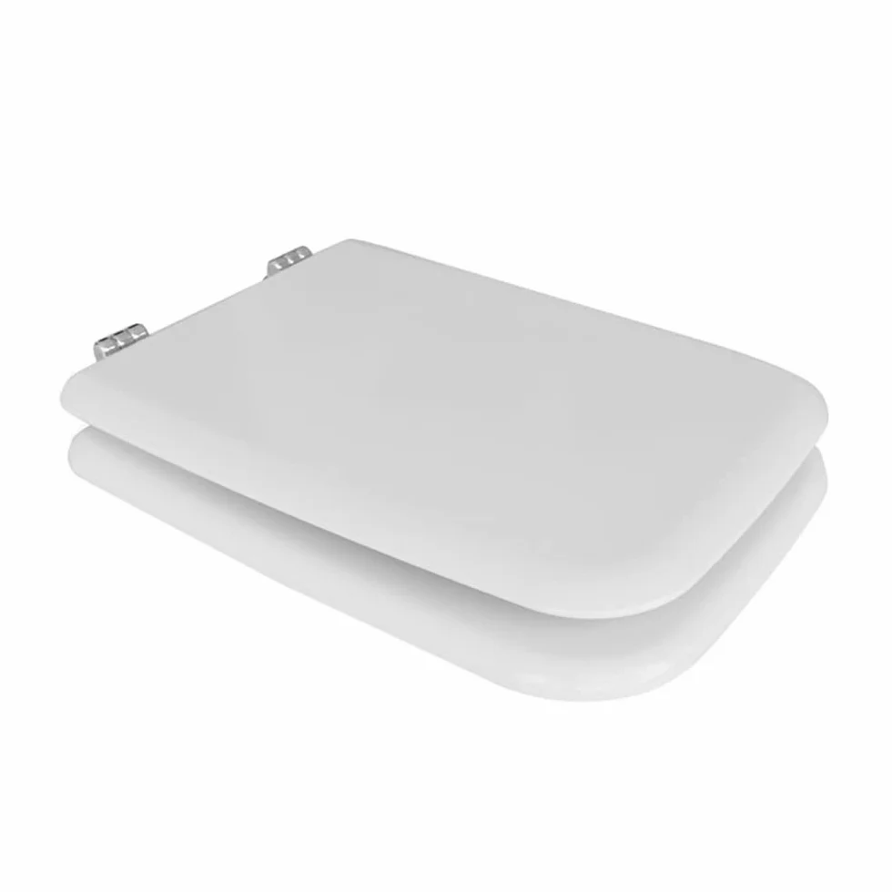 Coprivaso wc water sedile Conca Ideal Standard, modello Compatibile Dedicato, cerniere metallo cromo (Bianco Ideal Standard)