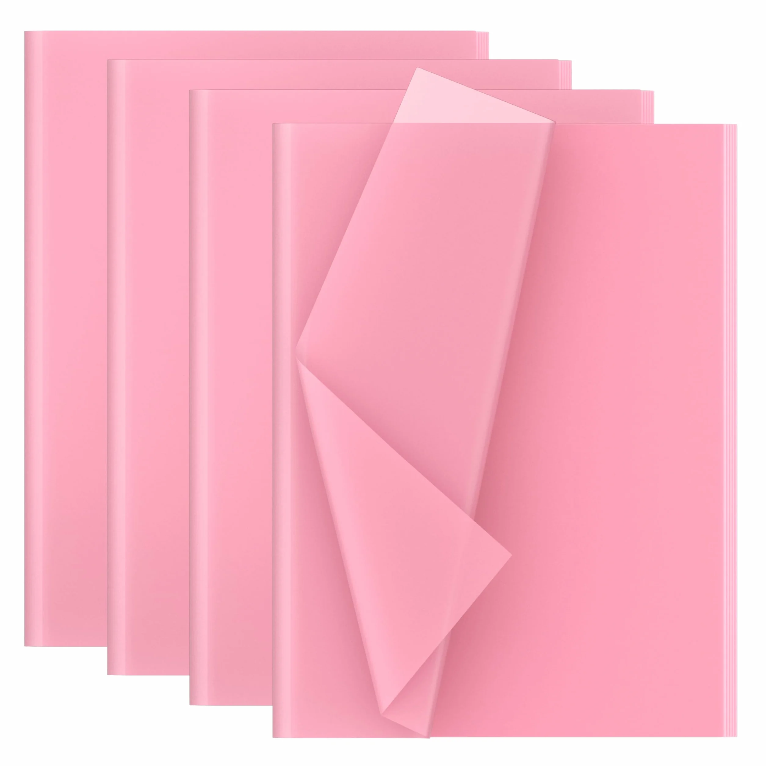 Carta velina per decoupage 28 fogli 50x70 cm Rosa chiaro