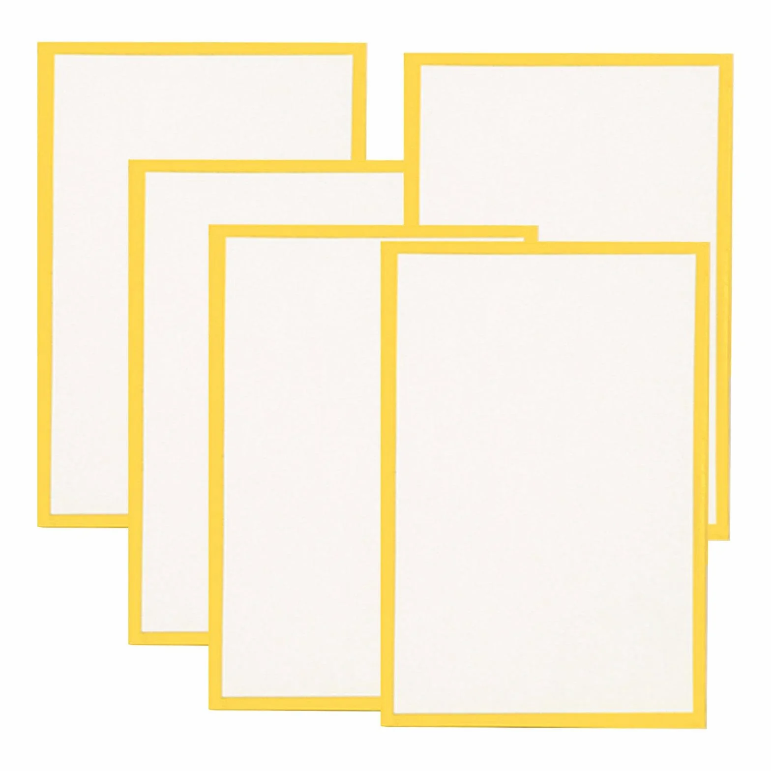 DuskHaven Set di 5 Tavolette Shikishi per Artisti, Robuste E Portatili, con Bordo Dorato, Ideali per Arte Giapponese, Calligrafia E Autografi, 18x21 Cm