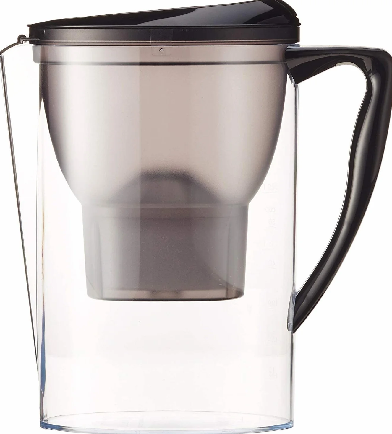Amazon Basics Caraffa filtrante per l'acqua 2,3 litri nero