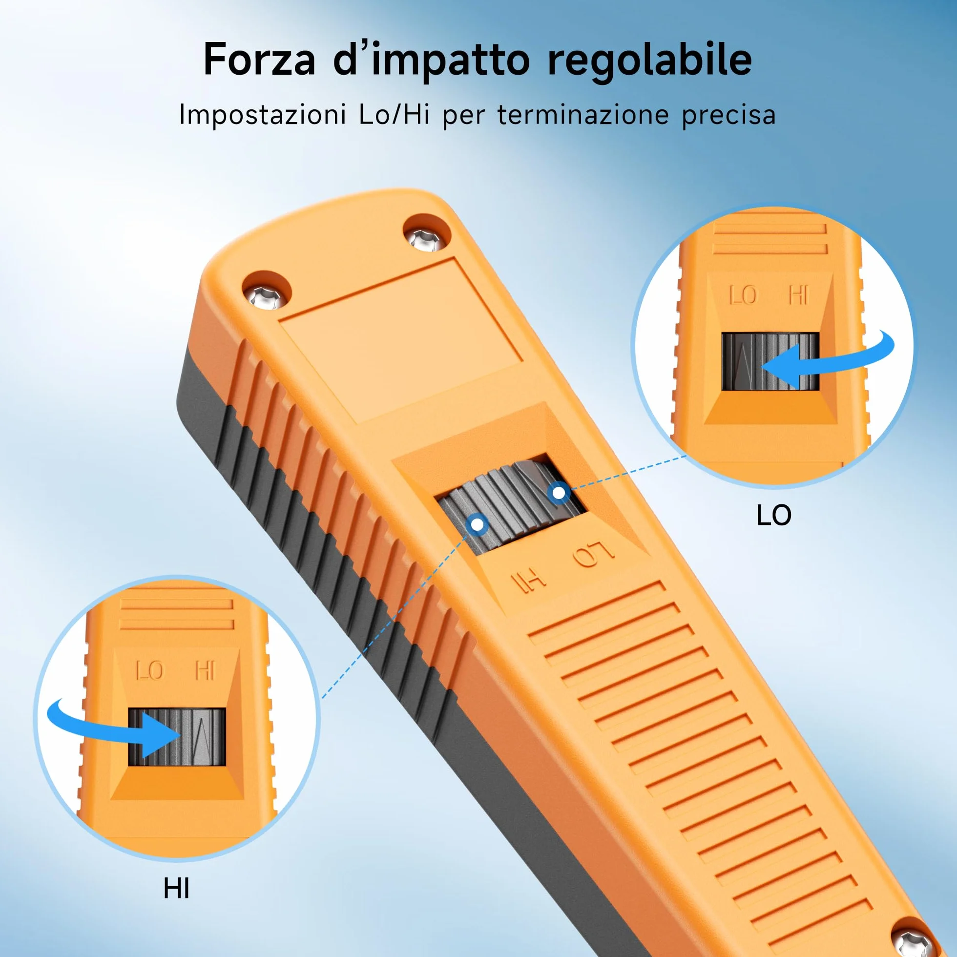 Cable Matters 110 Punch Down Tool con lama 110, strumento Ethernet Punchdown, strumento Keystone Punch Down per rete Cat 8, Cat 7, Cat 6A, Cat 6, Cat 5e, Cat 5
