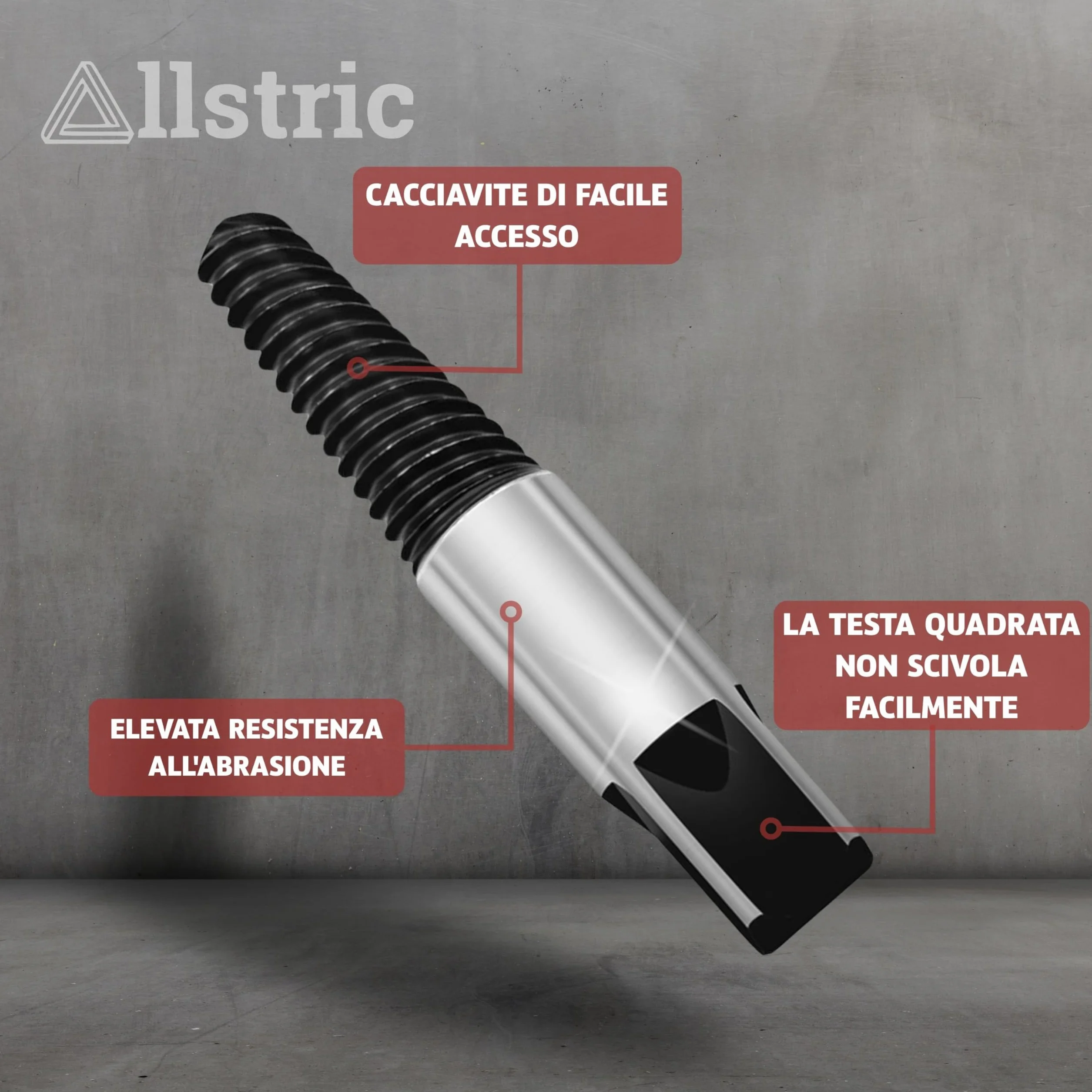 Set di 8 estrattori per viti rotte e danneggiate, estrattore di viti rotte e arrugginite, estrattore di filettature idrauliche e tubi rotti, kit professionale in acciaio temperato con