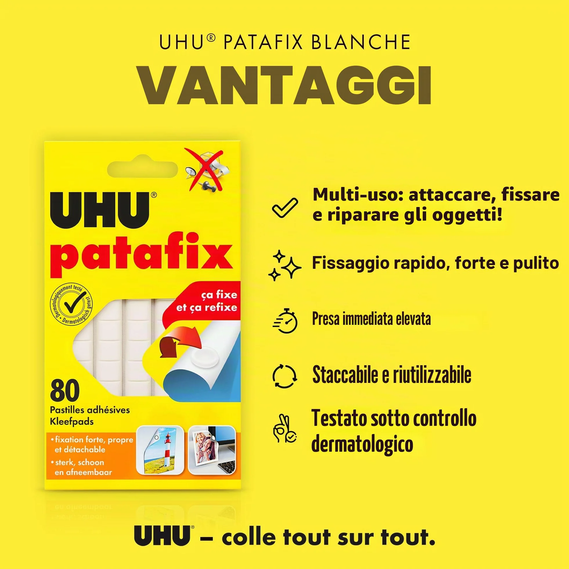 UHU Patafix Bianco 80 Gommini