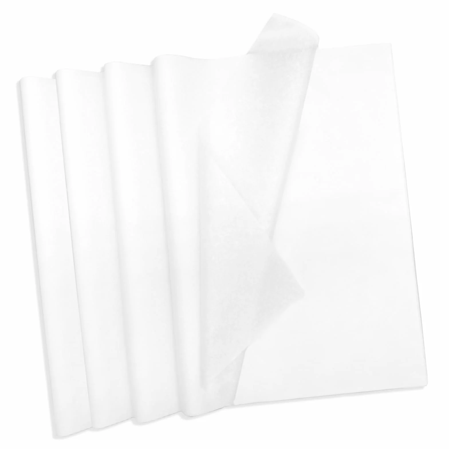 100 Fogli di Carta Velina Bianco - Carta Velina - Fogli Singoli di Carta di Seta per Imballaggio - per Confezioni Regalo di Natale, Artigianato, Fai da te, Compleanni, Matrimoni - 50 x 70 cm