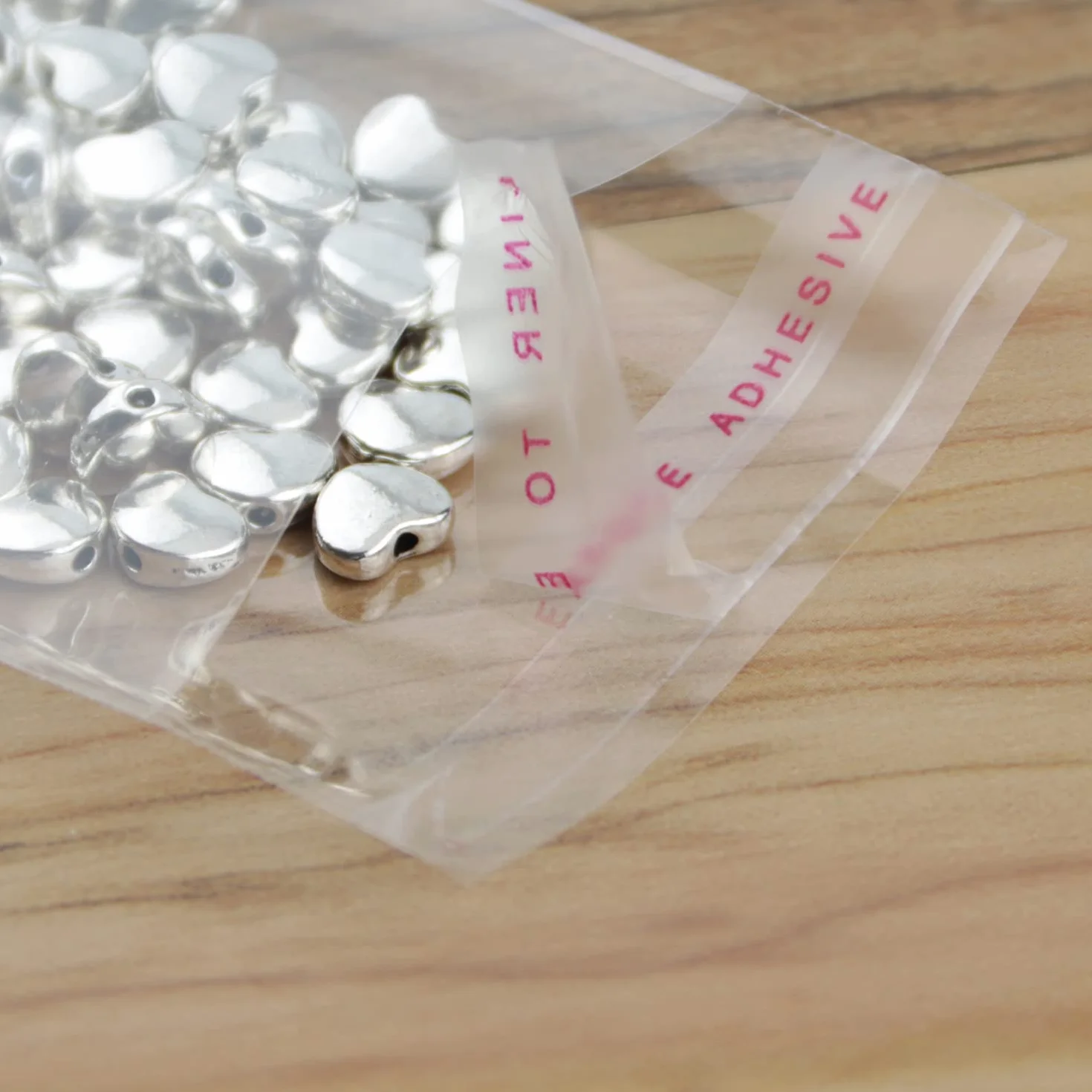 RUBY Buste trasparenti in cellophane con chiusura adesiva, 200 pezzi, 6 x 10 cm