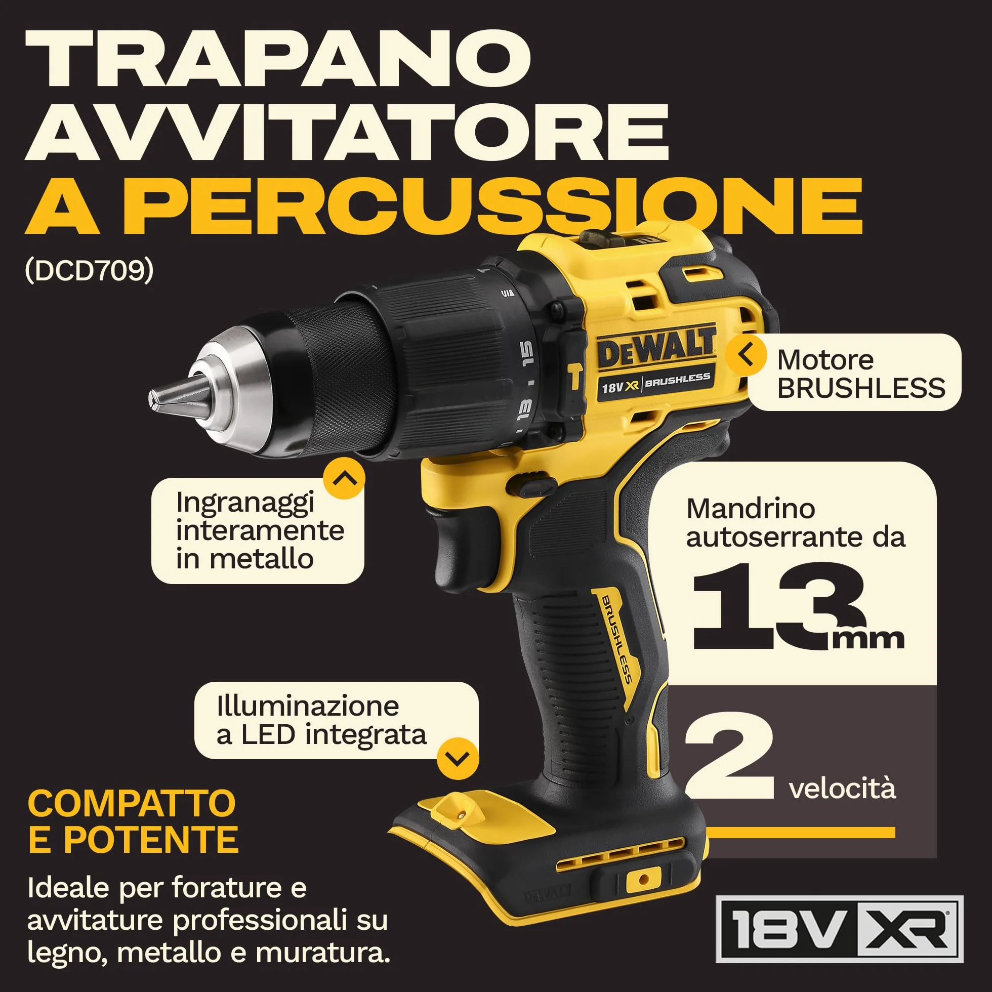 DEWALT Kit Combo 18V 4PC con 3 batterie 4Ah DCK424M3-QW