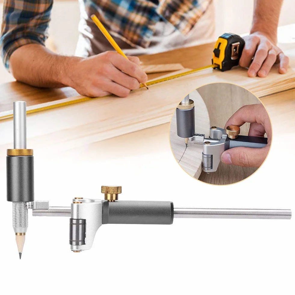 Strumento Per Tracciare Il Legno Strumento Per Tracciare Ad Arco Lineare Righello Per Tracciatore a Doppio Scopo Strumenti Per Tracciare Multifunzionali Fai-da-te Per La Lavorazione del Legno Per La L