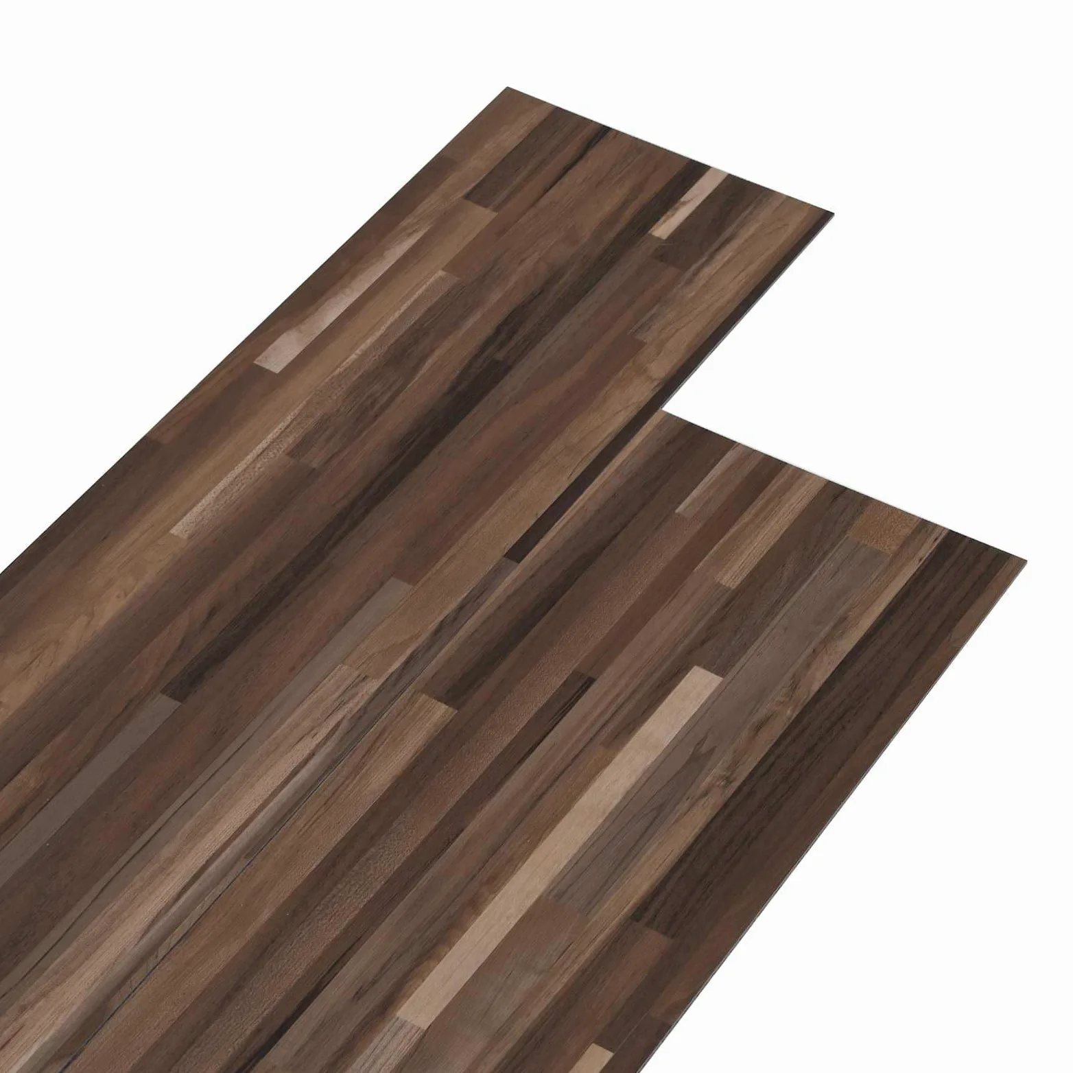 vidaXL Pavimenti 36 pz Strisce marroni 5,02 m² PVC, Pavimenti in laminato elegante a basso prezzo, soluzione per pavimenti interni leggera e autoadesiva