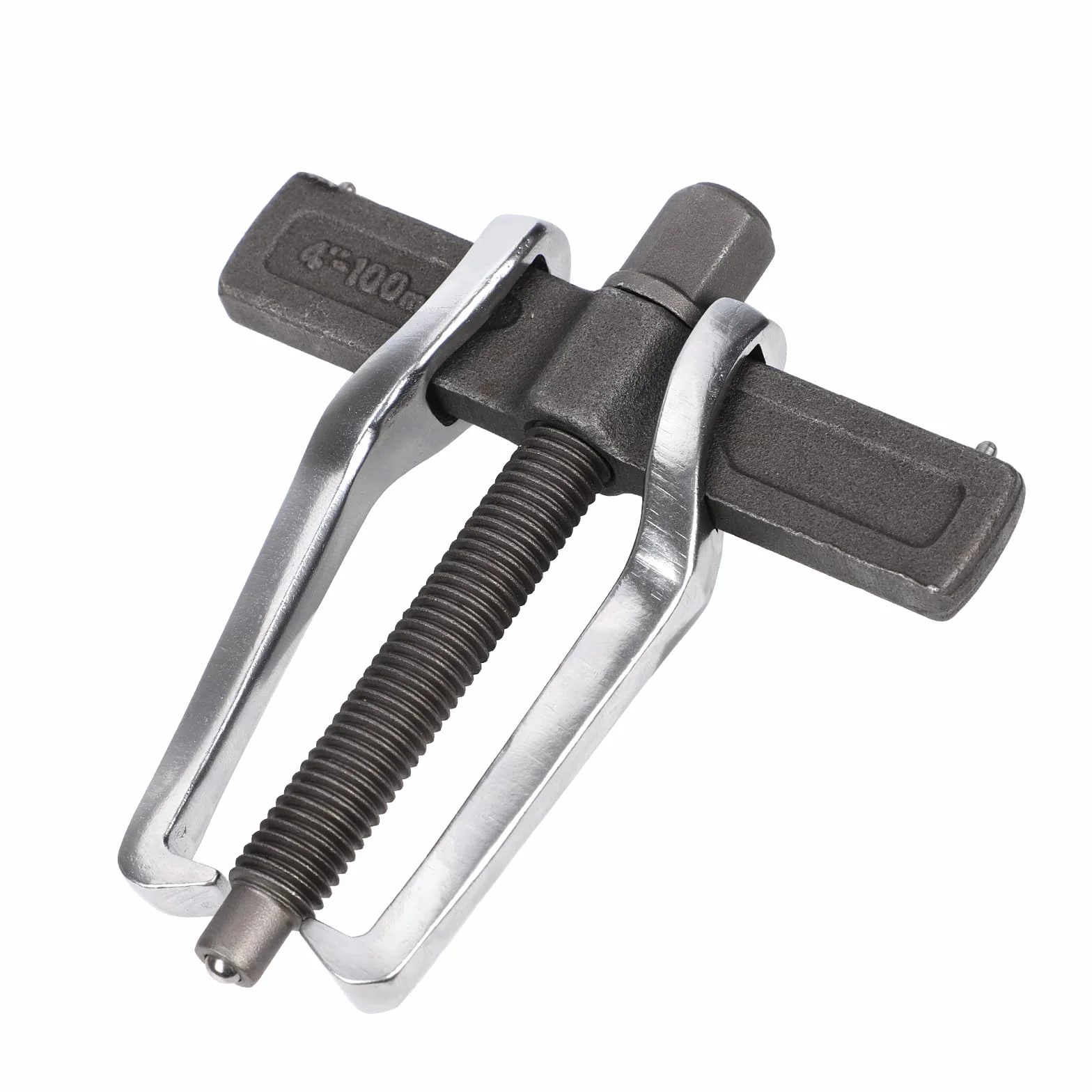 NQEUEPN Estrattore a 2 Bracci da 100mm, Rinforzato Estrattore Universale a 2 Griffe, Estrattore per Cuscinetti a 2 Ganasce per Rimuovere la Puleggia e Il Cuscinetto del Volano