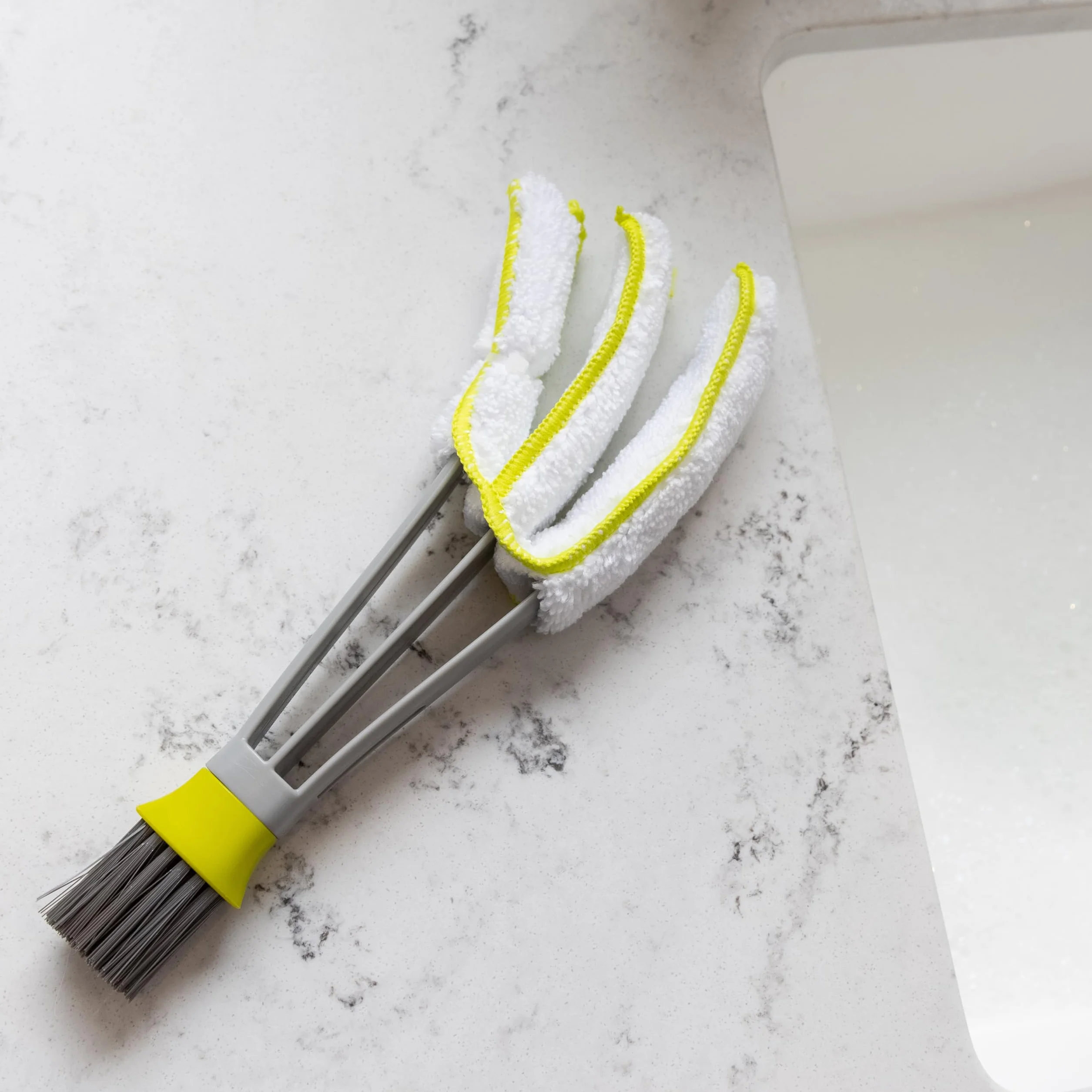 Kitchen Craft Pulitore Microfibra per Tende veneziane 24,5 x 9 x 4 cm Grey Green