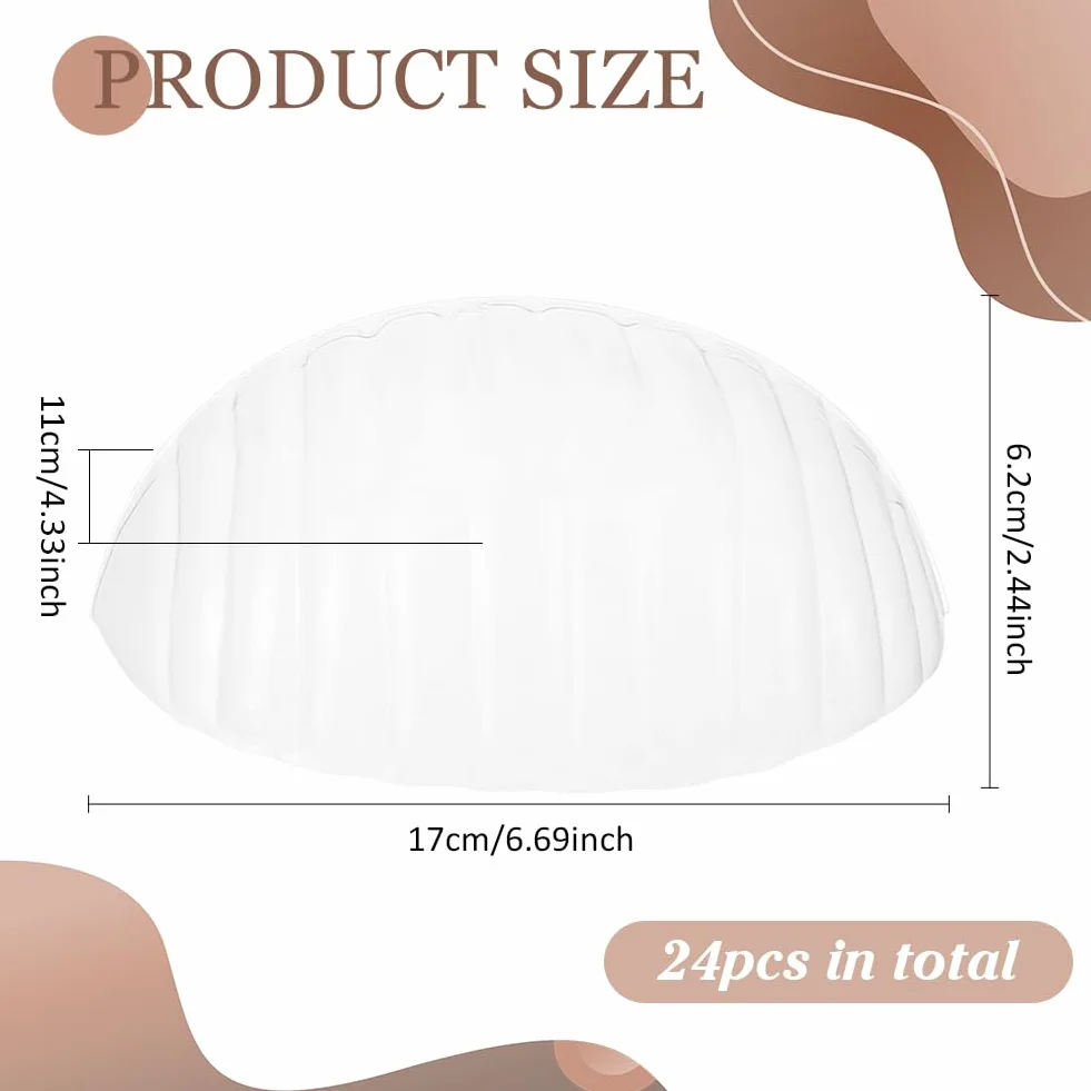 FINGERINSPIRE 24 Supporti in Plastica per Cappelli da Baseball, 110 x 170 x 62 mm, Protezione e Organizzazione con Supporto Interno