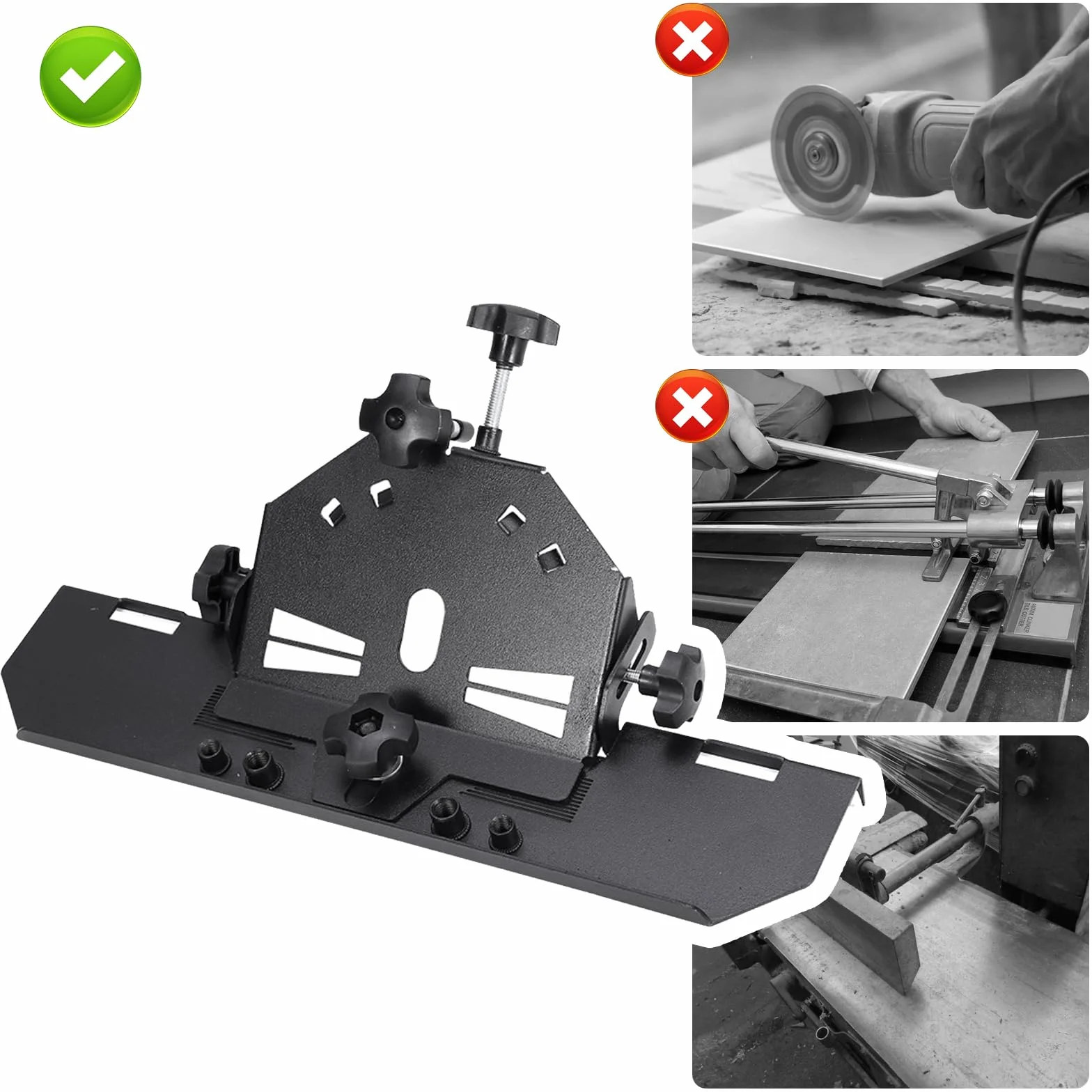 Taglia Piastrelle, Tagliapiastrelle da 115/125mm, Smussatrice per Piastrelle 45 Gradi per Piastrelle in Ceramica/Marmo