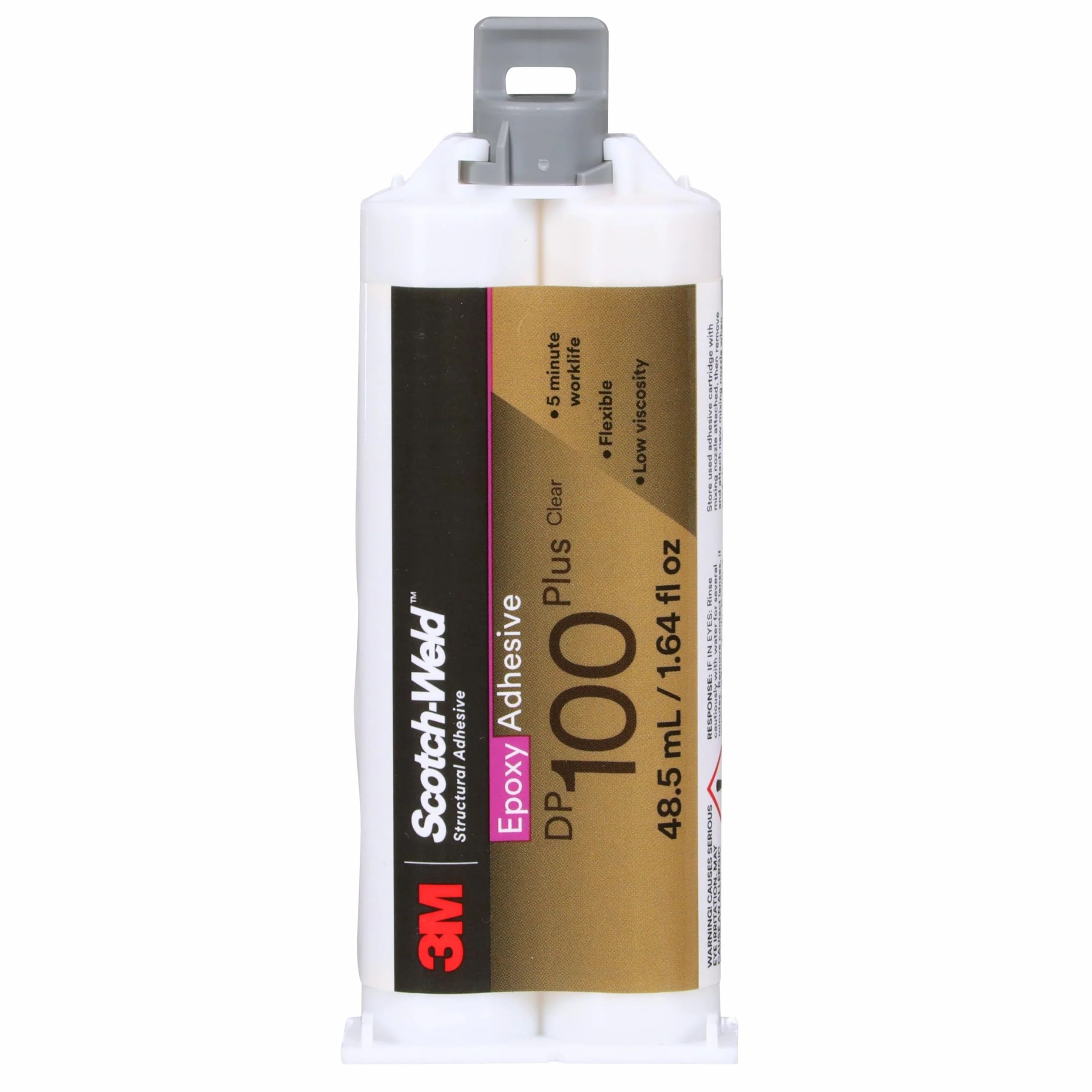 3M Scotch-Weld DP100 Plus, adesivo epossidico, trasparente, 48,5 ml Duo-Pak
