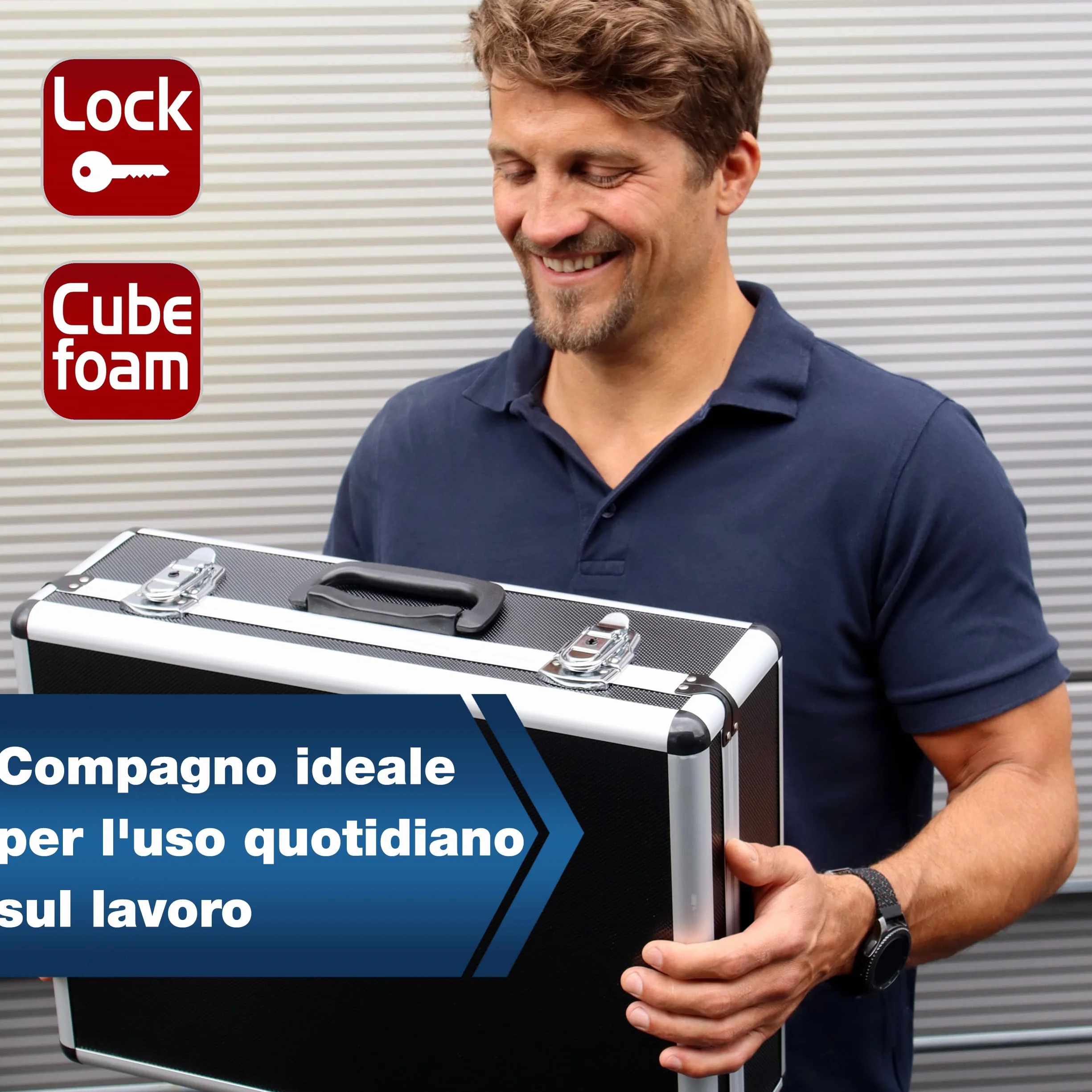 PeakTech P 7310 valigetta universale XL 460 x 330 x 150 mm imbottitura schiuma