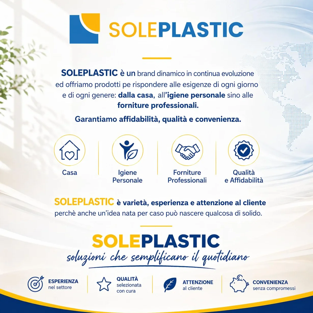 SOLEPLASTIC 50 Coltelli Riutilizzabili 16 cm Bianco Posate Ecologiche per Catering