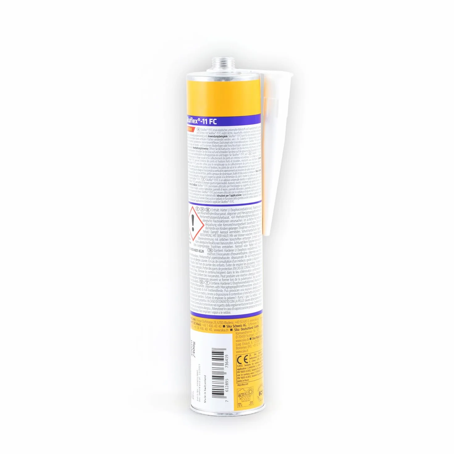 SIKA - Sigillante adesivo universale - Sikaflex 11 FC Purform, Nero - Massima qualità per incollaggi estetici e resistenti su ogni tipo di superficie - 300ml