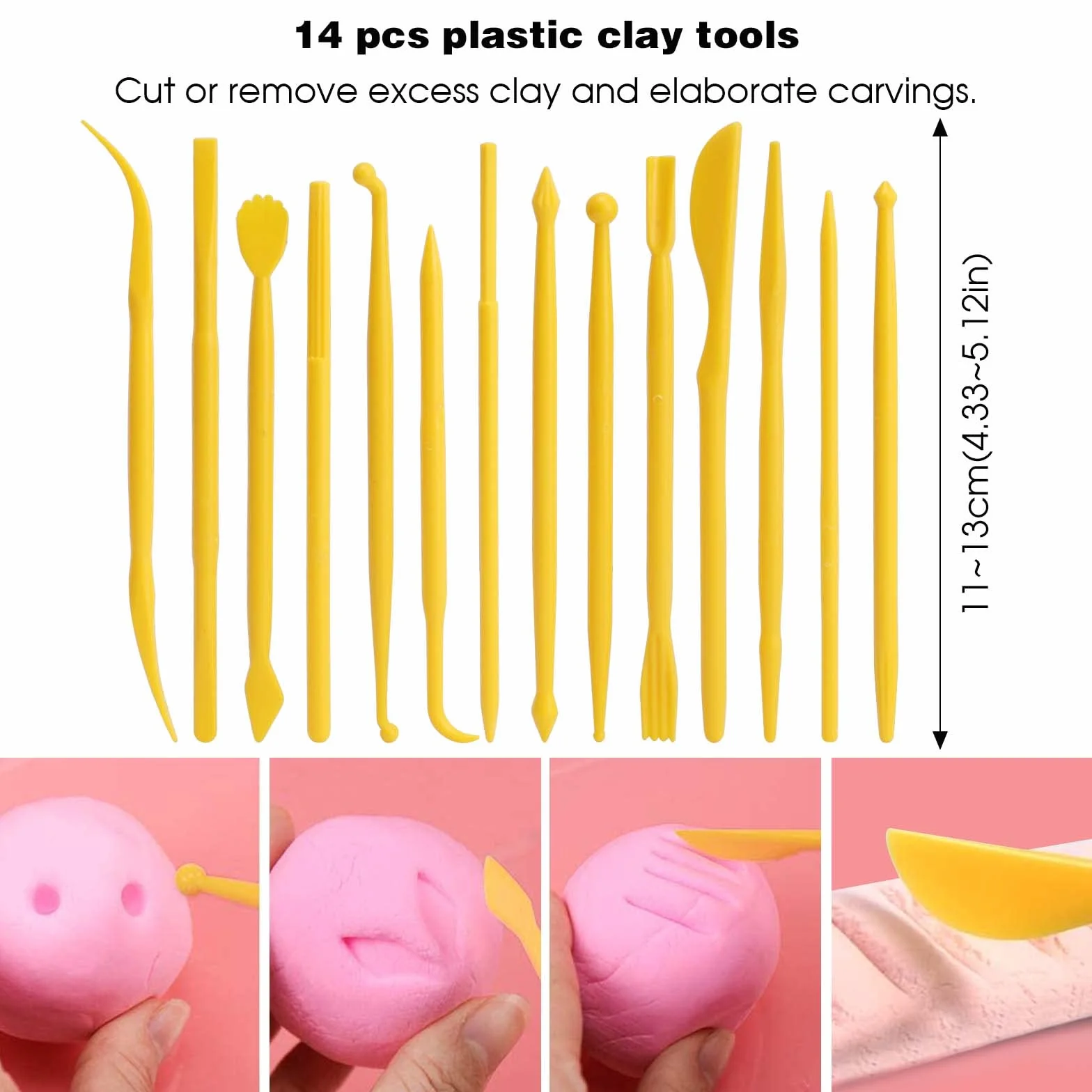 Attrezzi Ceramica, 42 Pezzi Kit Argilla Da Modellare,Attrezzi Scultura,Ceramiche Di Attrezzi Sculpting Tool Con Borsa Per La Conservazione Per l'Argilla, La Scultura e l'Artigianato