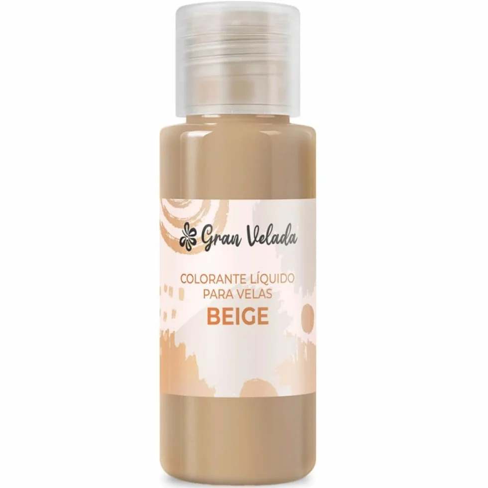 Colorante liquido per candele beige | Ideale per candele fatte in casa, facile da usare, asciugatura rapida e colori stabili, aggiungi un tocco creativo alle tue creazioni, scoprilo ora | 30 ml