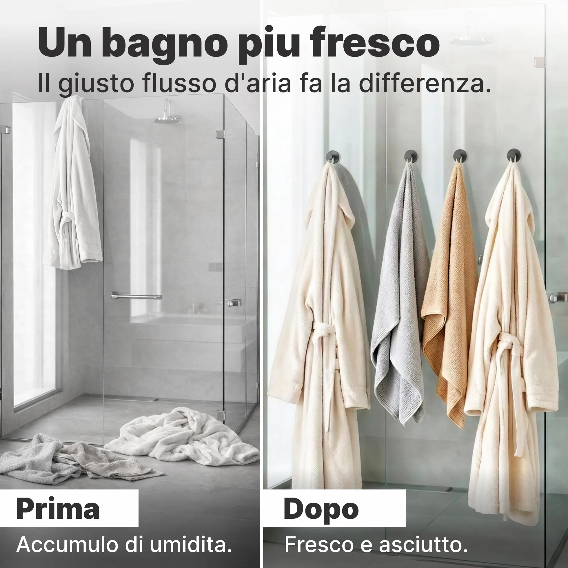 Ganci Adesivi Minismus Set 6 Acciaio Inox Appendino da Muro 5 kg