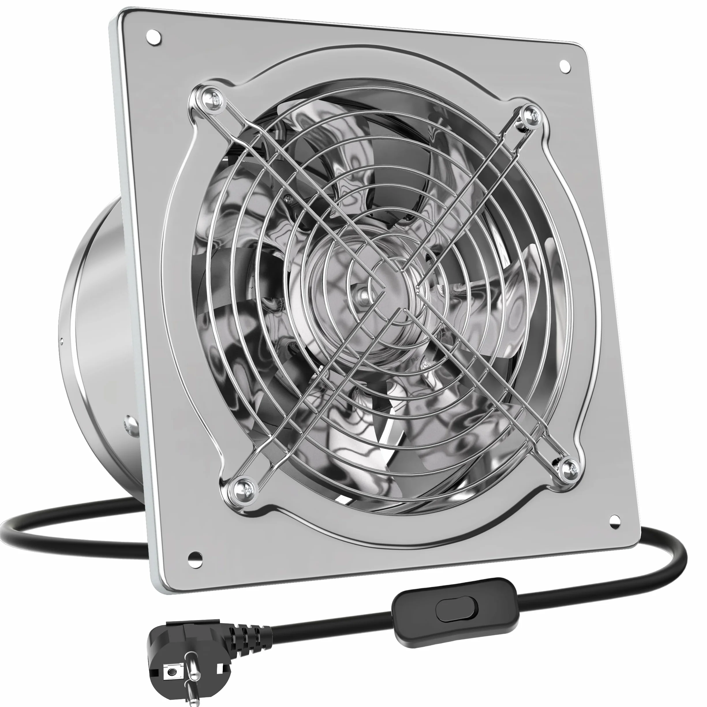 HG Power Estrattore Industriale 150mm 525 m³/h Ventola Aspirazione per Bagno Cucina
