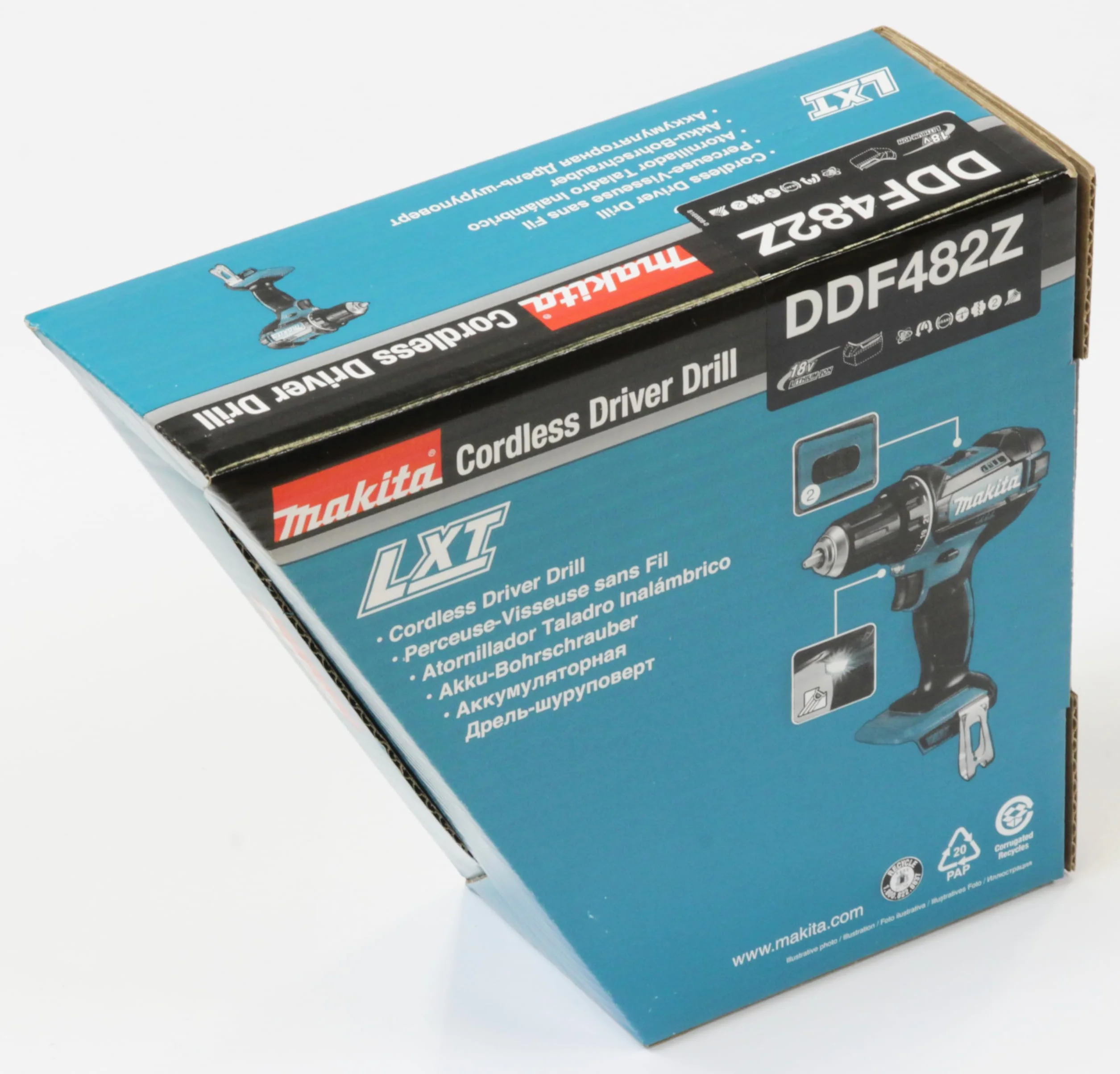 Makita DDF482Z Trapano avvitatore a batteria, 60Nm 18V - Senza Batteria E Caricabatteria