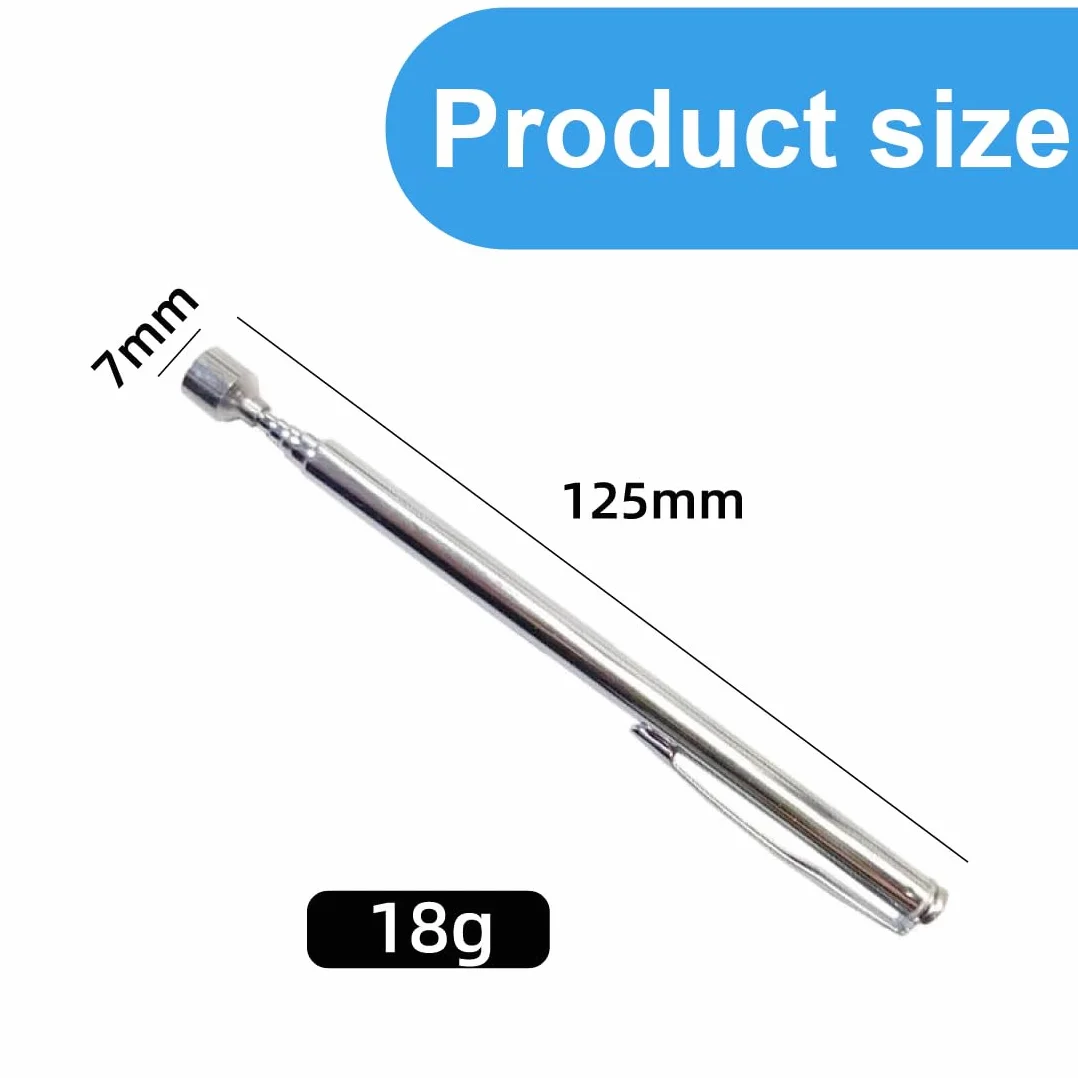 WUSJCOF 2 pezzi Asta telescopica magnetica estensibile, Calamita potente in acciaio inossidabile, Strumento Magnetico per Pickup, per Chiavi, Monete, Viti, Penne e Oggetti Metallici