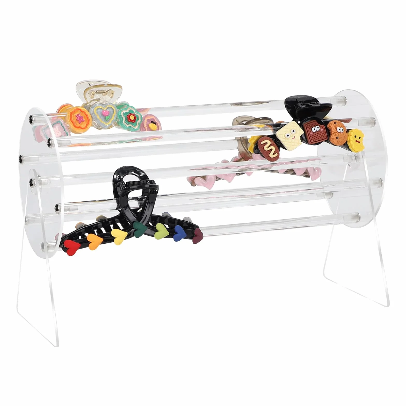 Lalago Porta Cerchietti Per Capelli 360 Gradi Rotante Organizer Fermagli Supporto Espositori