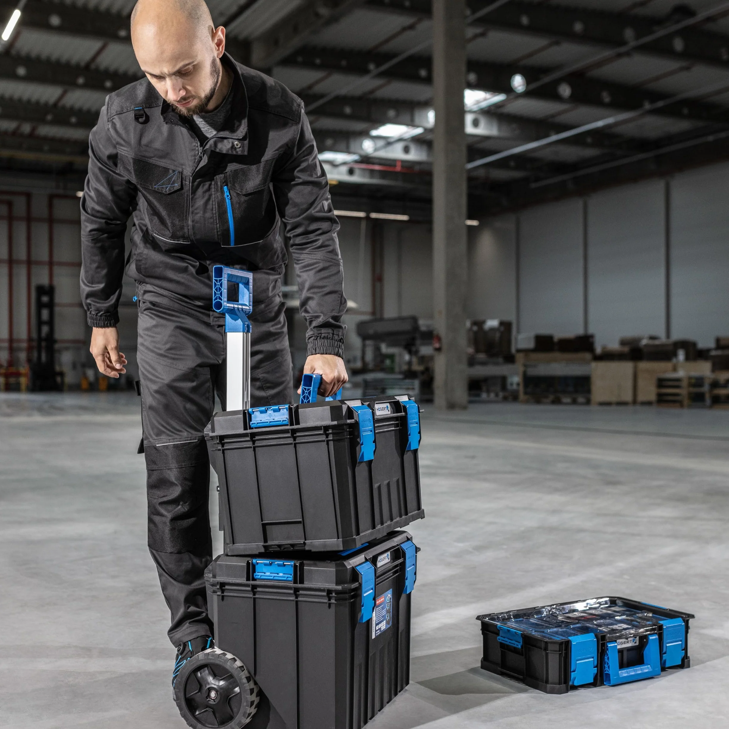 Högert Technik Cassetta Degli Attrezzi 50 kg Modulare ABS HT7G502