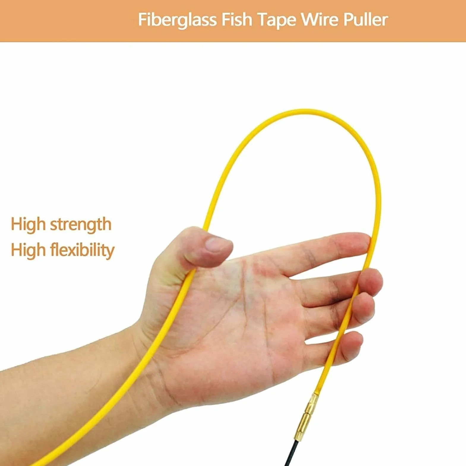 3mm-20M Sonda Tiracavi,Estrattore Cavi Elettrici in fibra di vetro, Fish Tape,Cable Puller