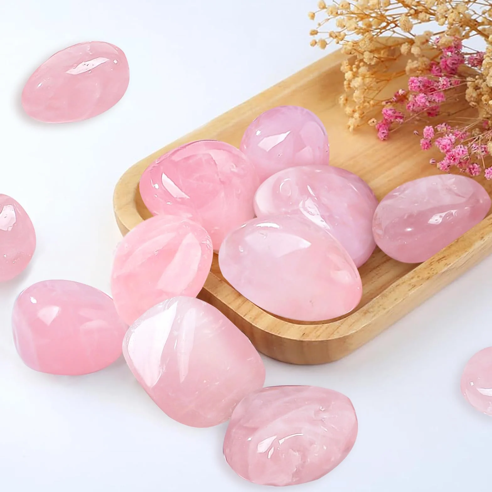 Quarzo Rosa Pietra Naturale 2-3cm Set 100g Trasparente